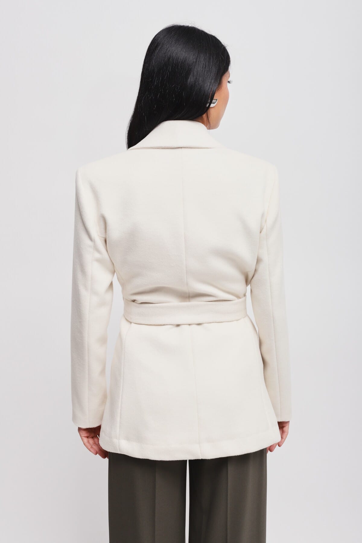 Veste à double boutonnage avec ceinture Maryley