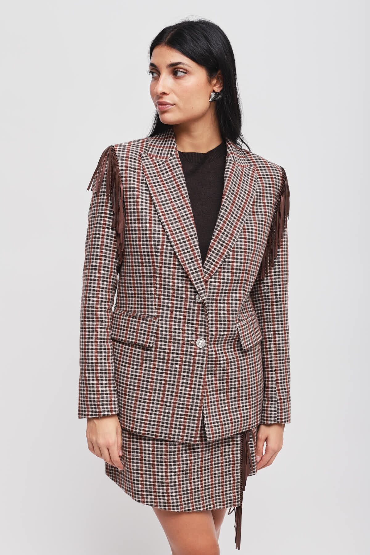 Giacca Con Frange Maryley