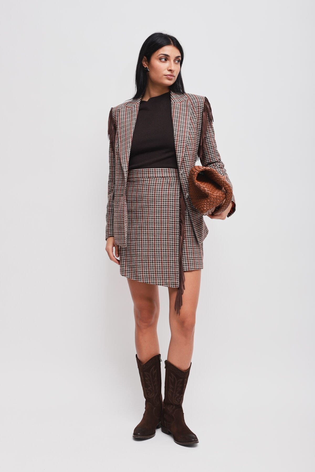 Giacca Con Frange Maryley