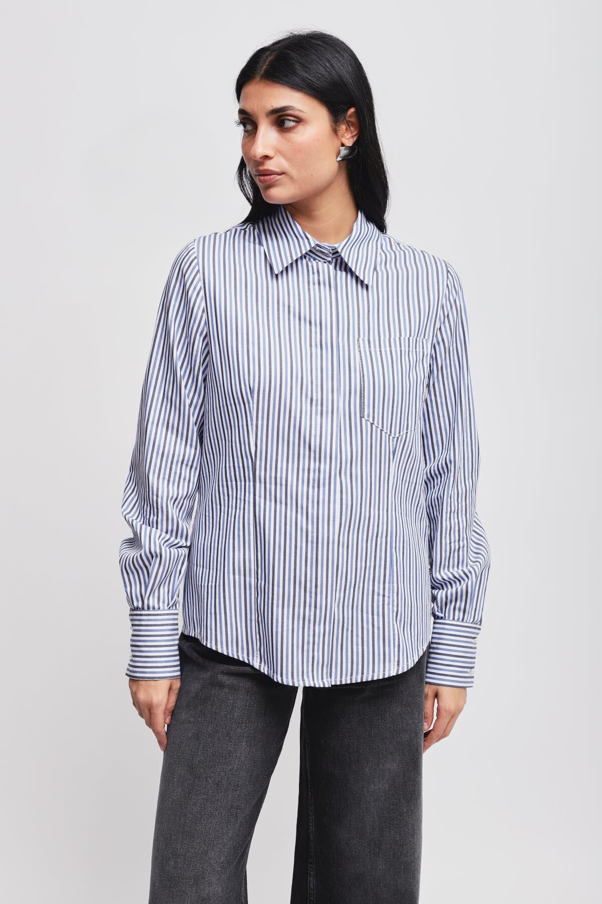 Camicia Bastoncino Con Chiusura All'inglese Maryley