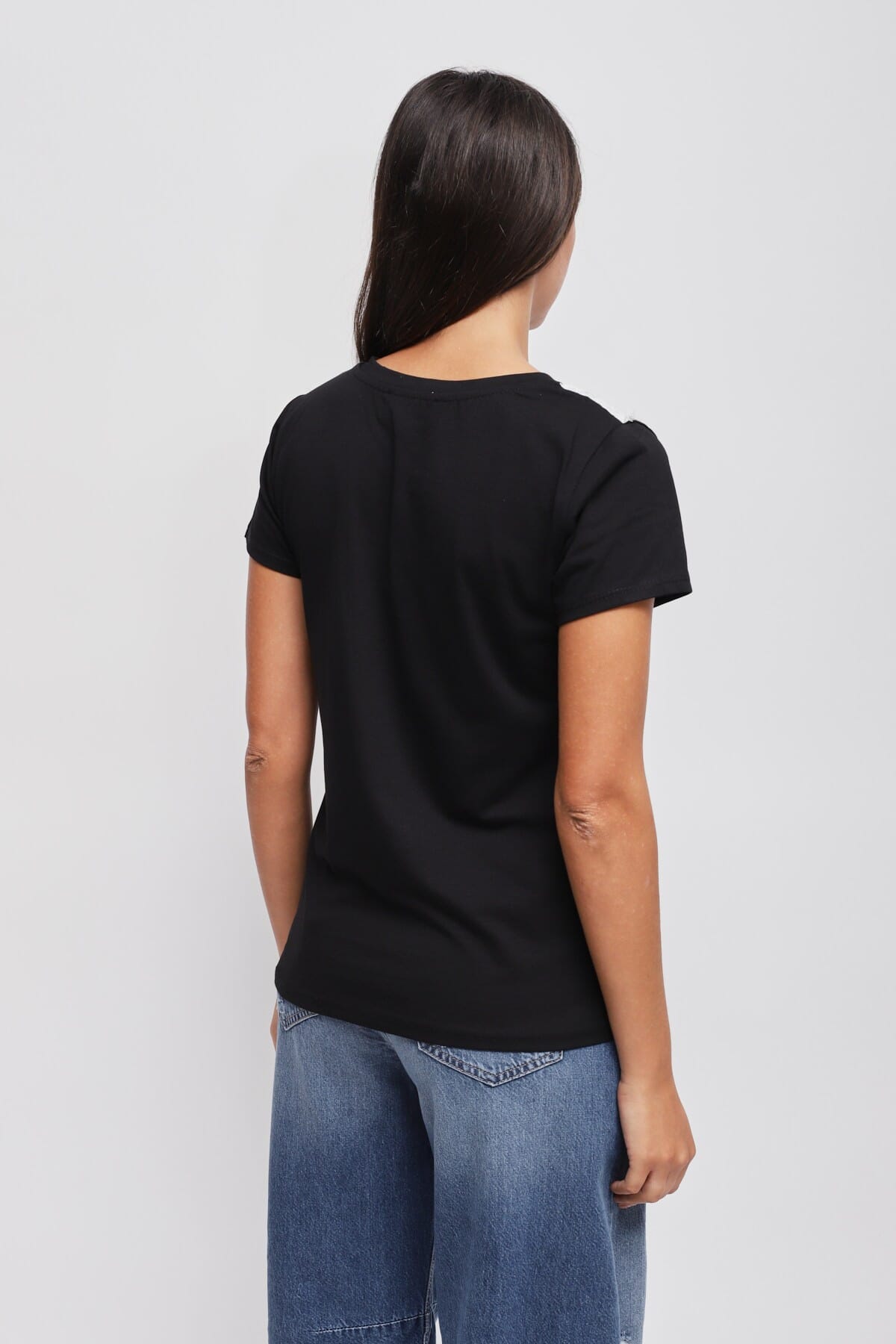 T-Shirt Con Dettagli In Pizzo Maryley
