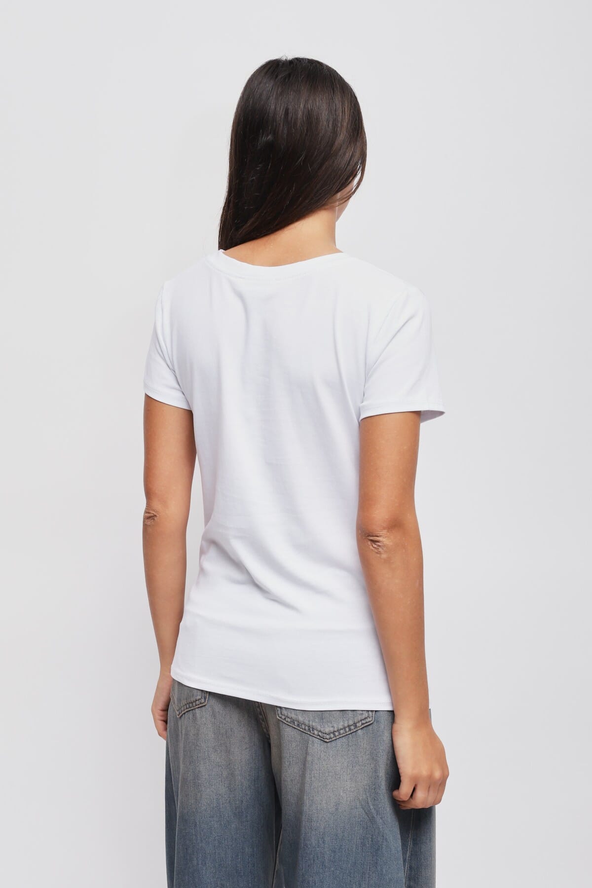 T-Shirt Con Applicazioni In Pizzo Maryley