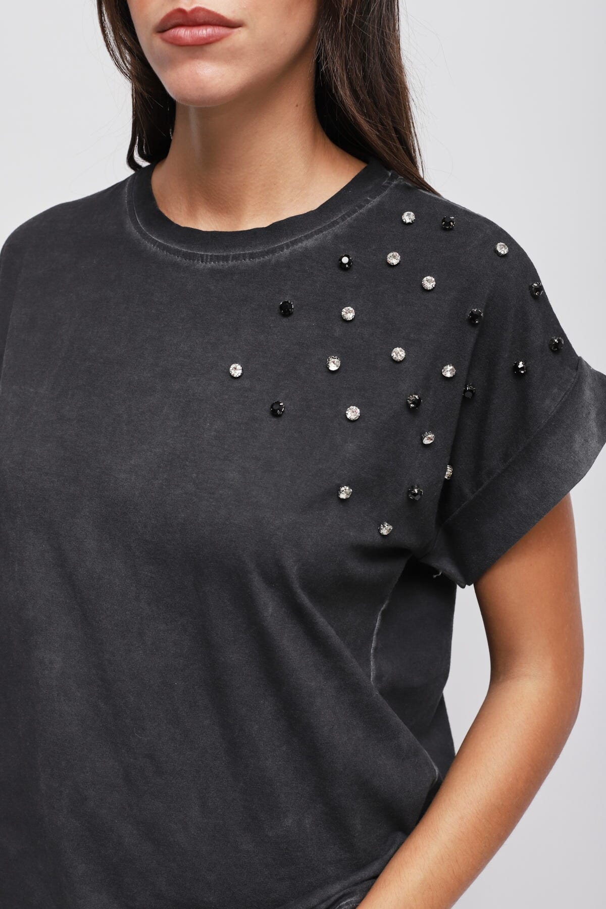 T-Shirt Con Strass Maryley
