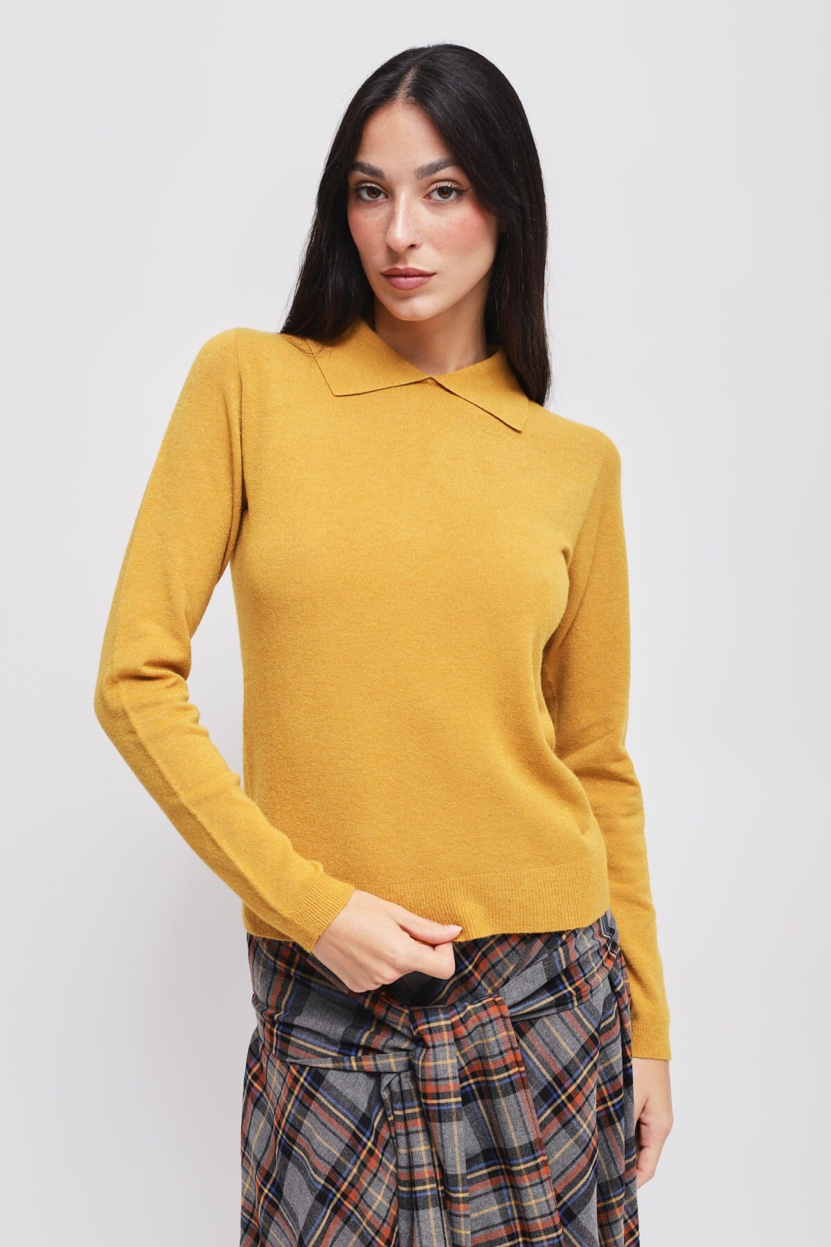 Viscose Knit With Maryley Collar