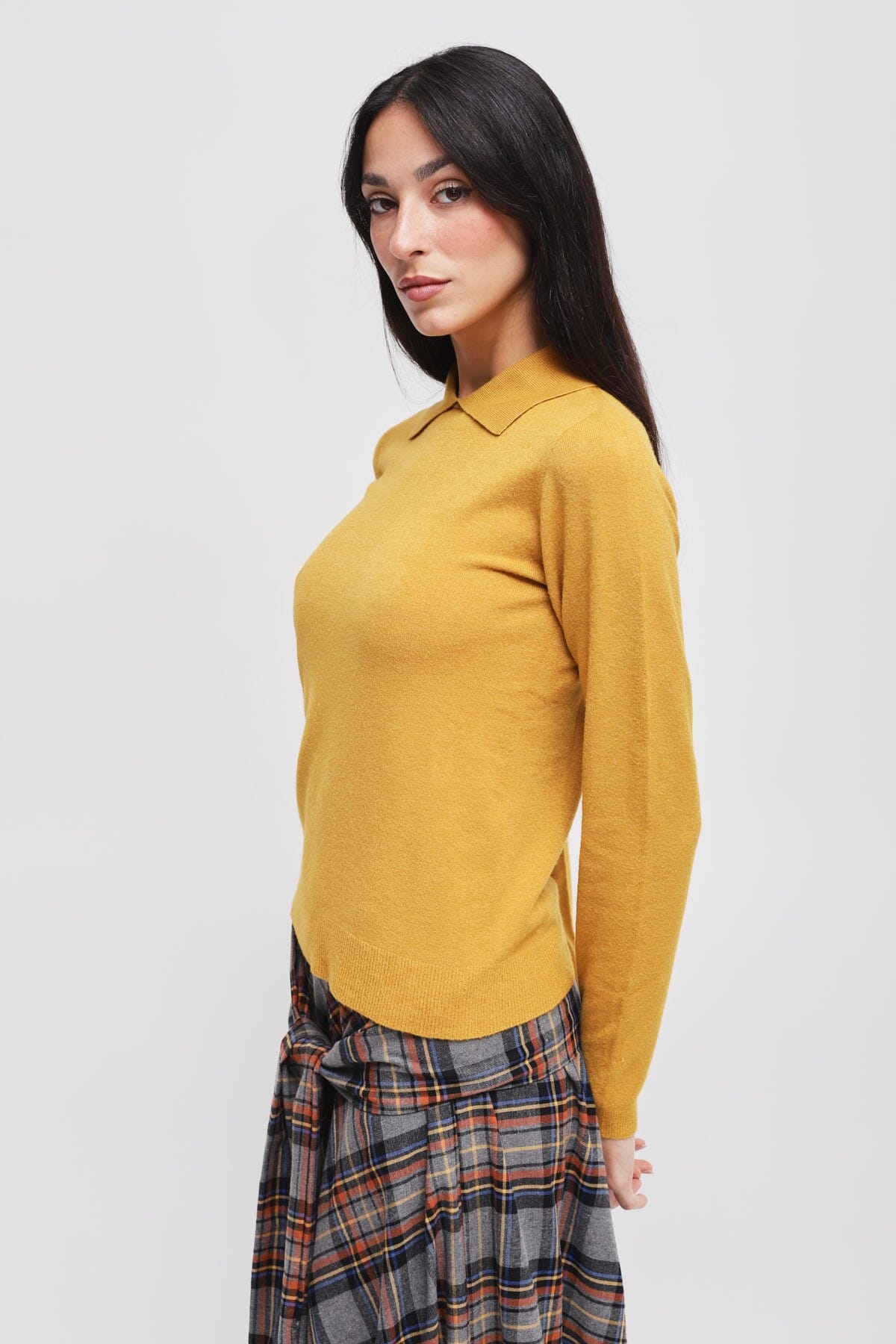 Viscose Knit With Maryley Collar