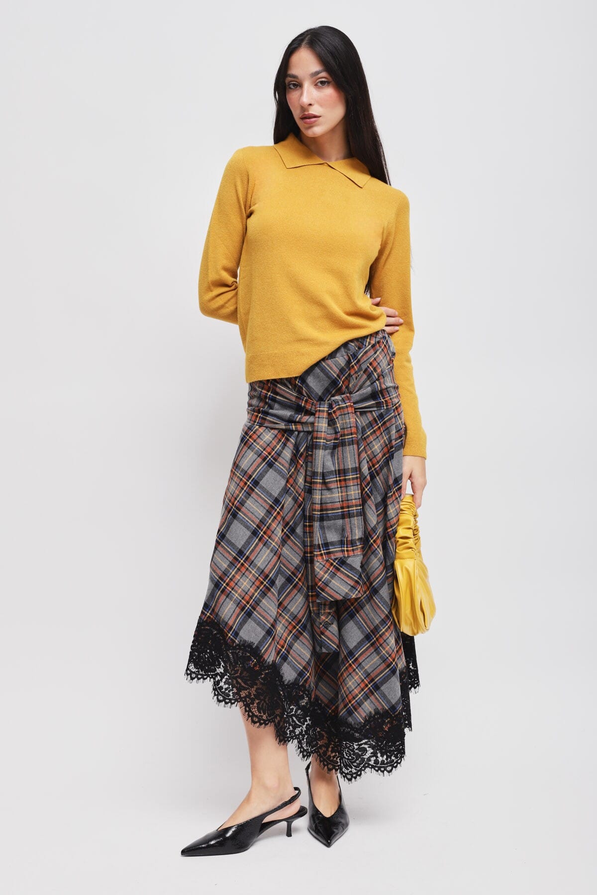 Viscose Knit With Maryley Collar