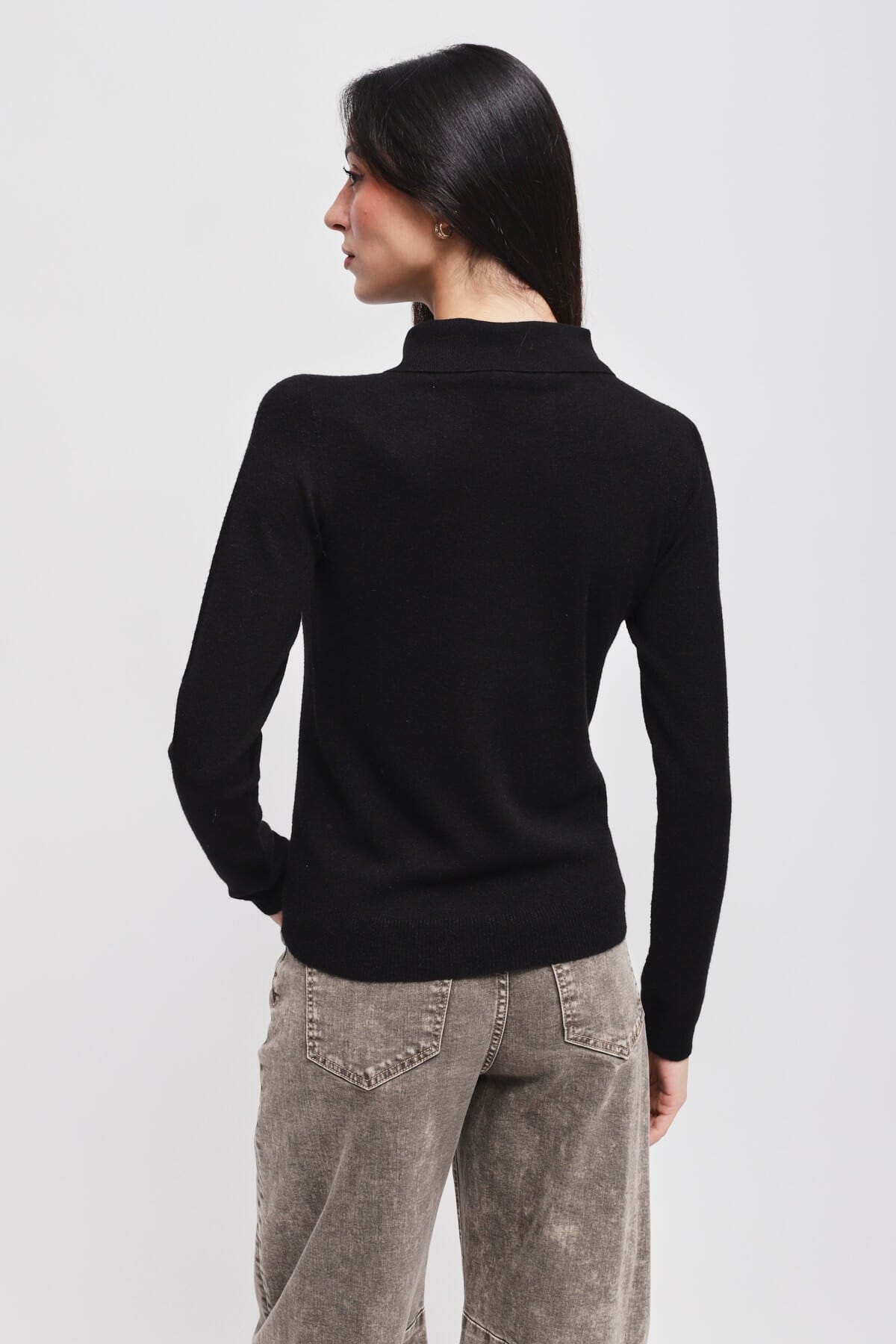 Viscose Knit With Maryley Collar