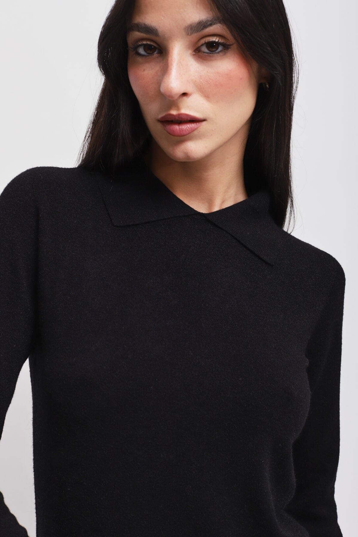Viscose Knit With Maryley Collar