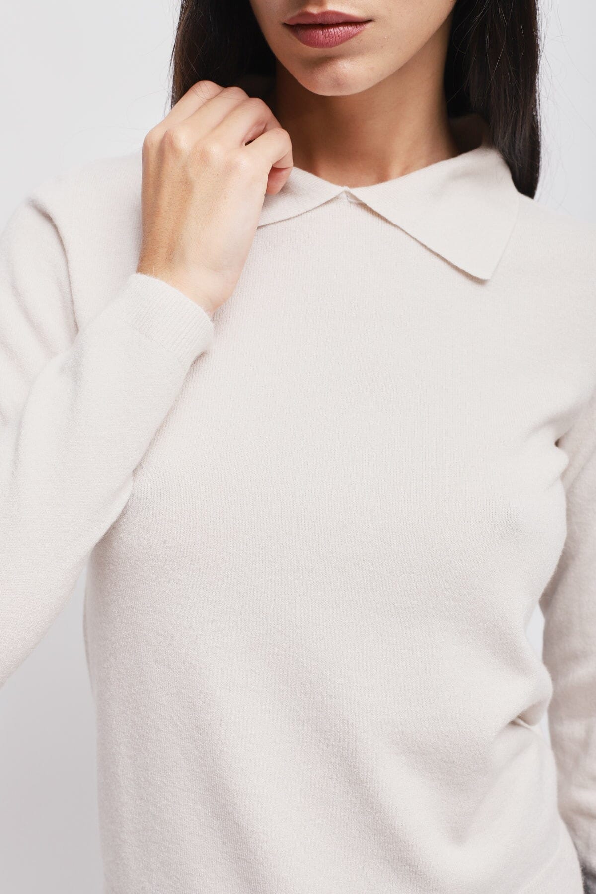 Viscose Knit With Maryley Collar