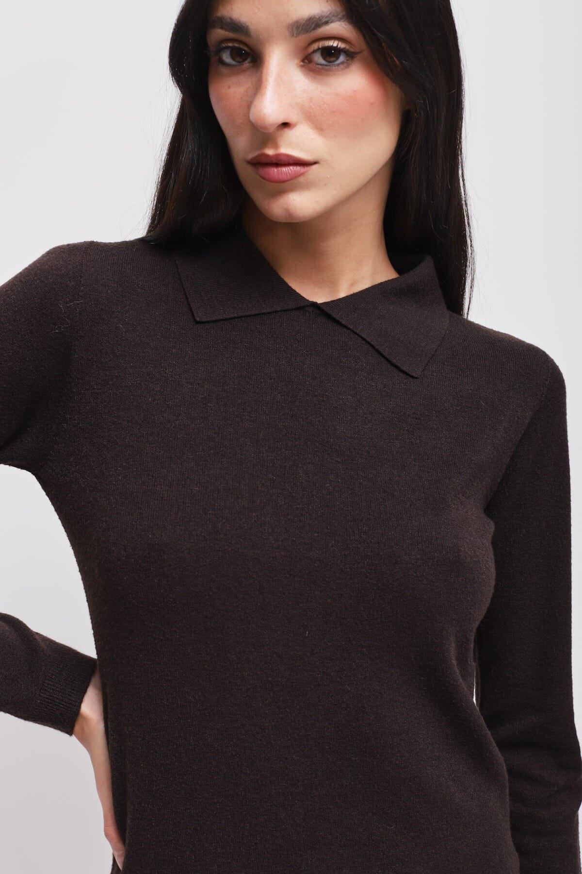 Viscose Knit With Maryley Collar