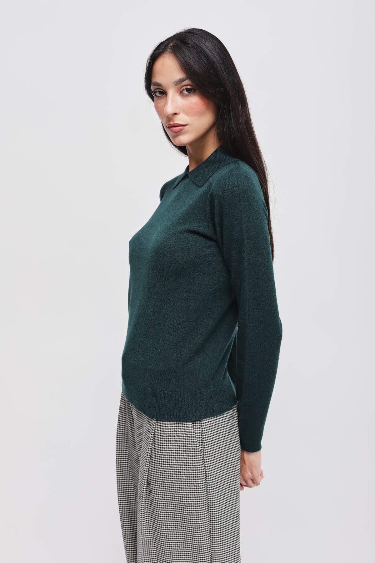 Viscose Knit With Maryley Collar