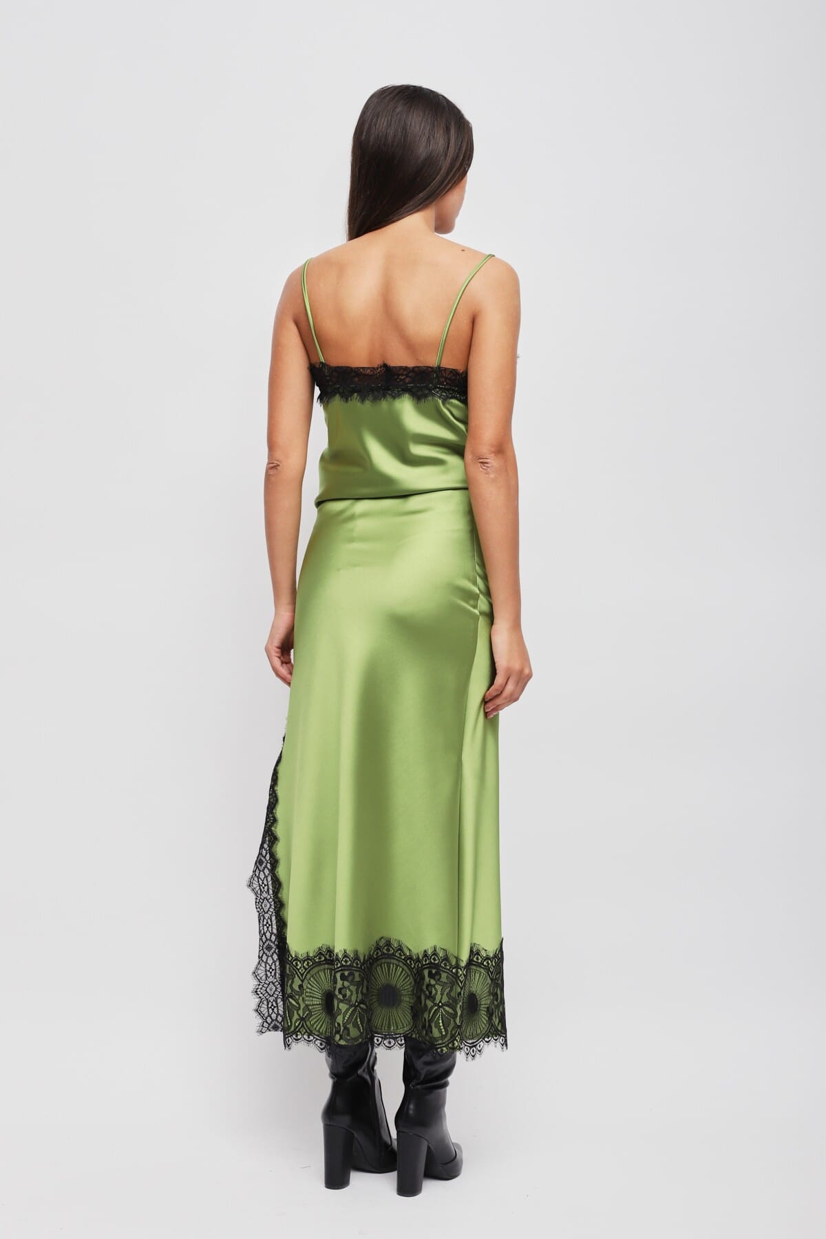 Gonna Lunga In Raso Con Pizzo Maryley