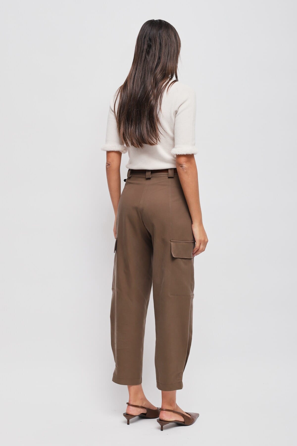 Pantaloni Cargo Con Doppia Cintura Maryley