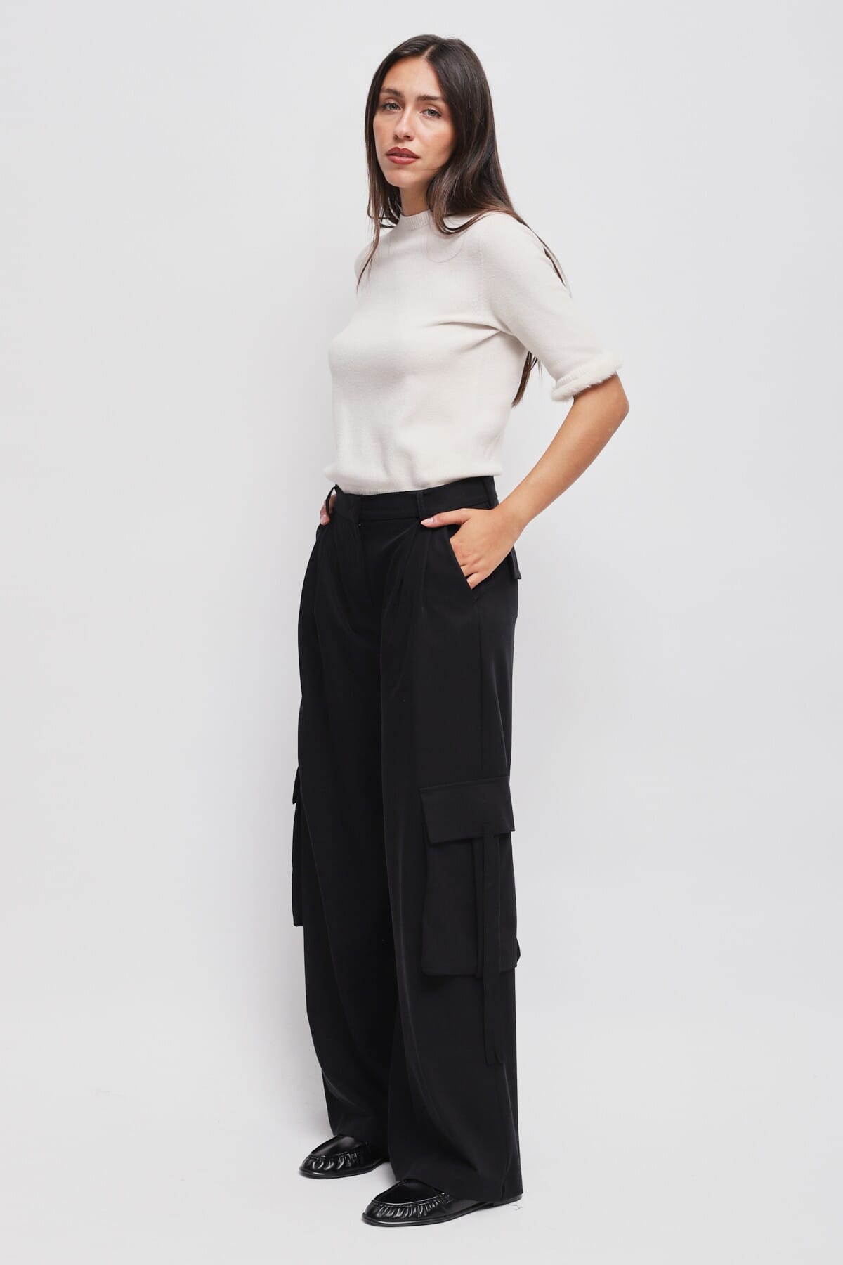 Pantaloni Cargo In Viscosa Maryley