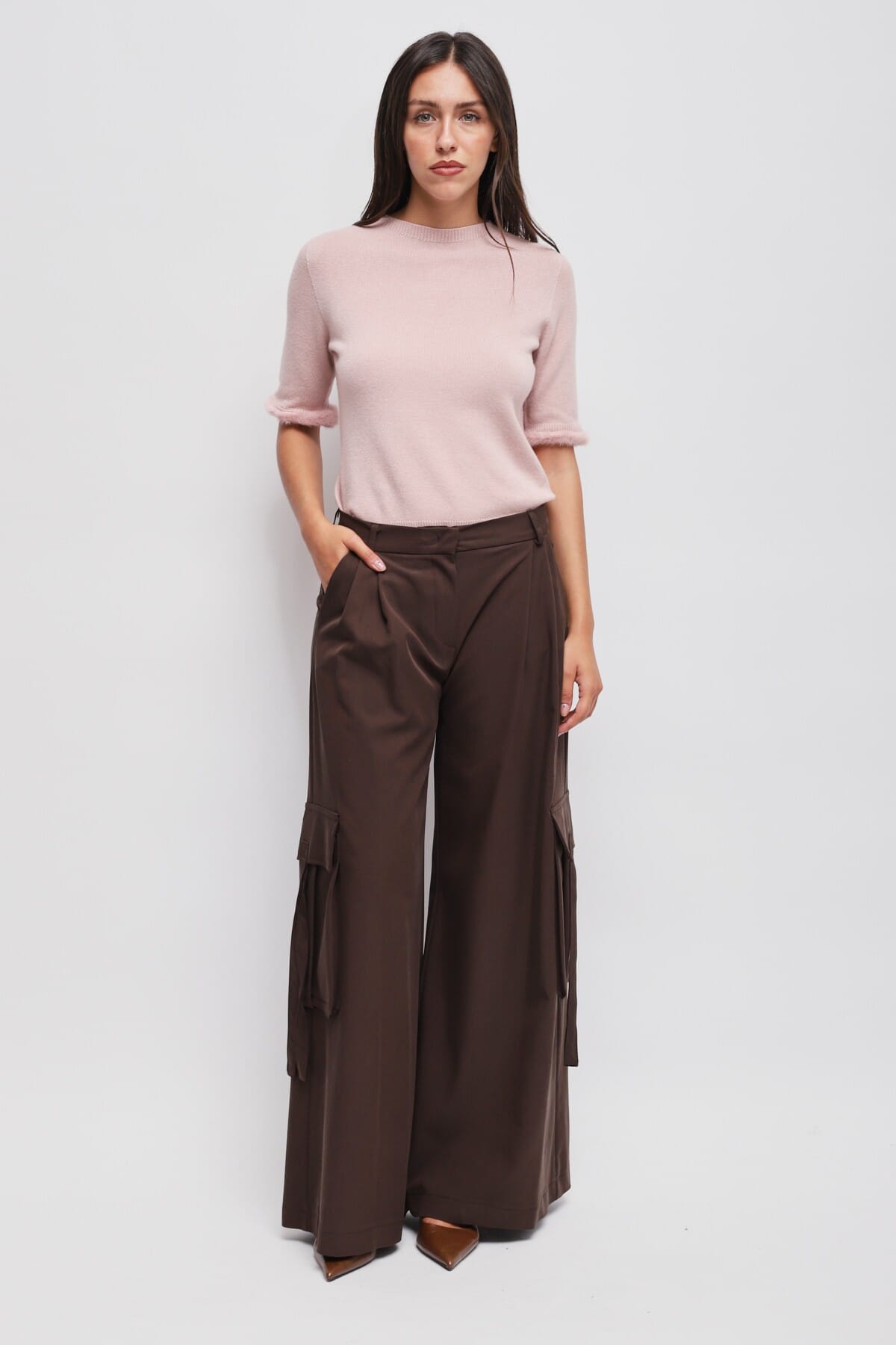 Pantaloni Cargo In Viscosa Maryley