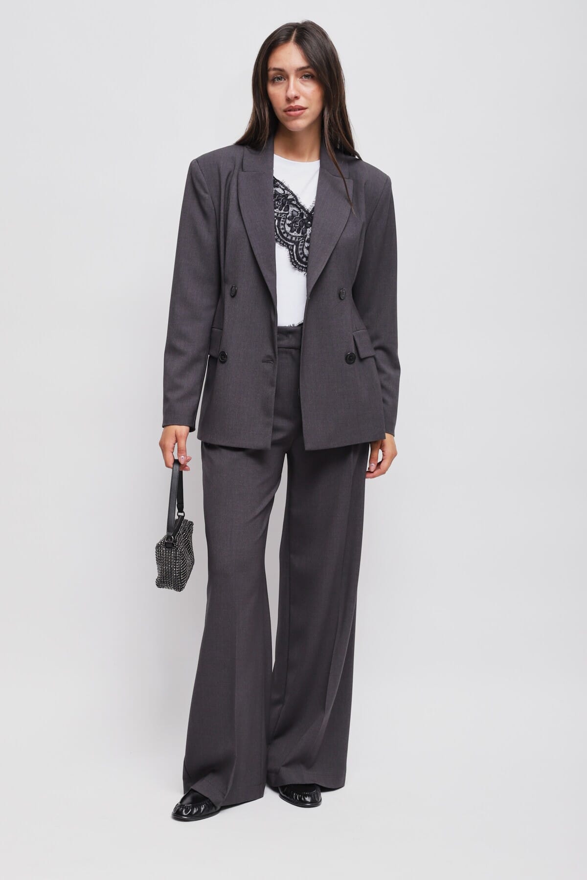 Pantaloni A Palazzo Con Pinces Maryley