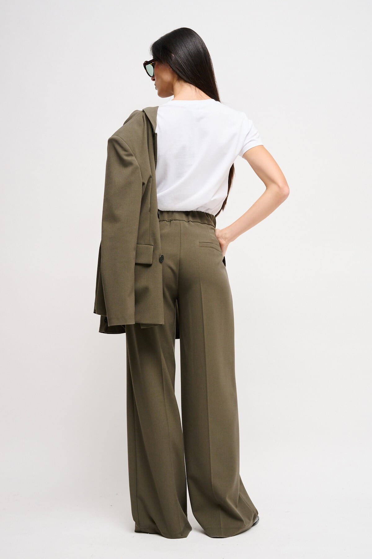 Pantaloni A Palazzo Con Pinces Maryley