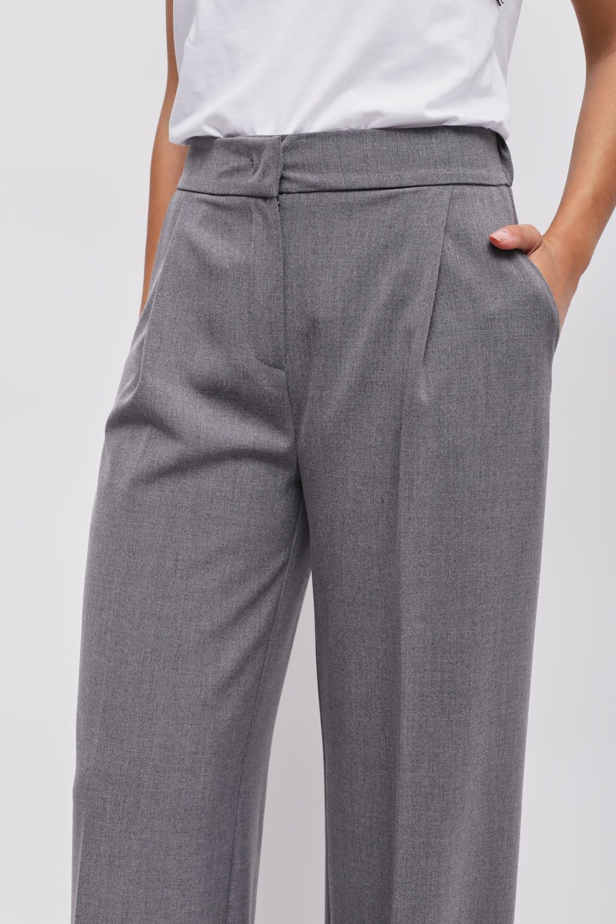 Pantaloni A Palazzo Con Pinces Maryley