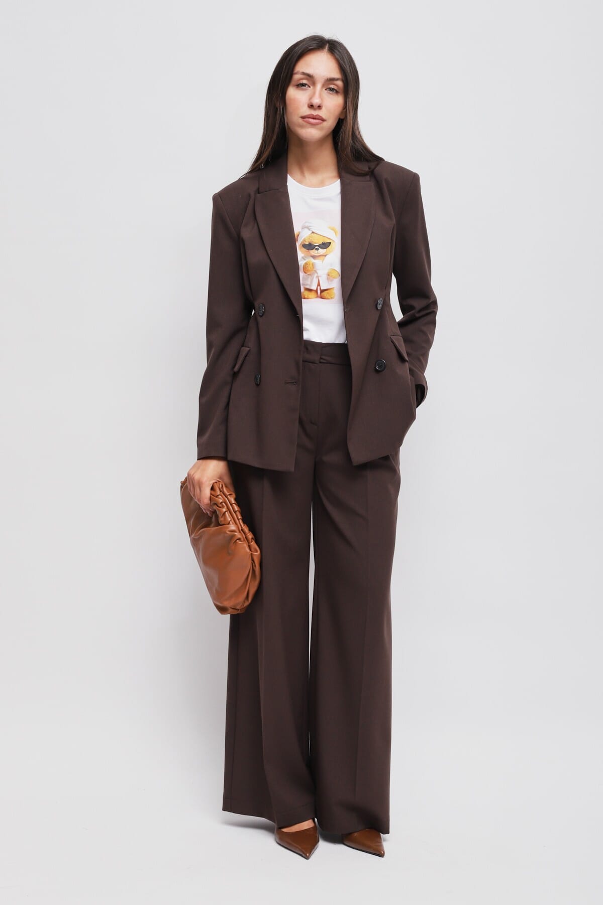 Pantaloni A Palazzo Con Pinces Maryley