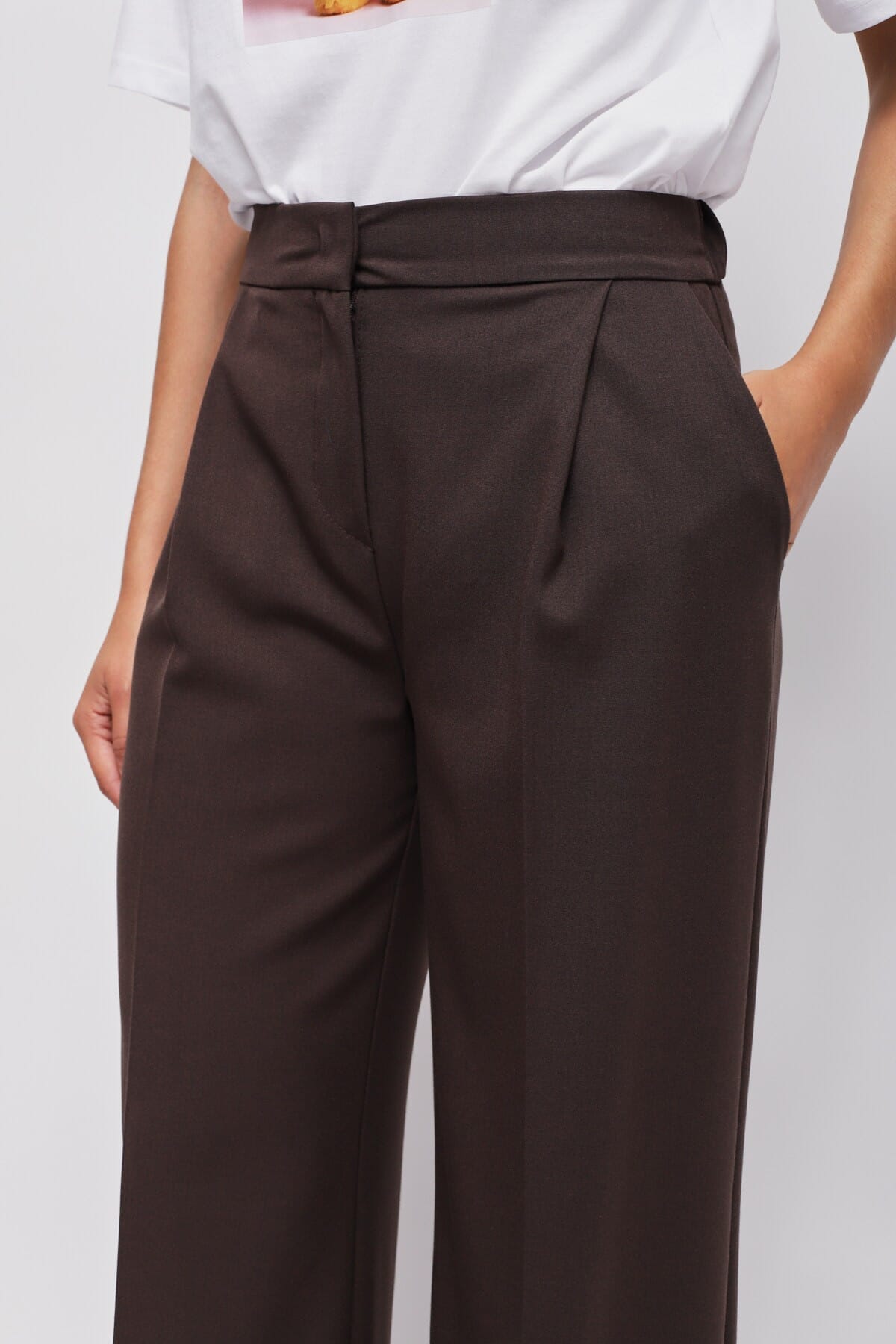 Pantaloni A Palazzo Con Pinces Maryley