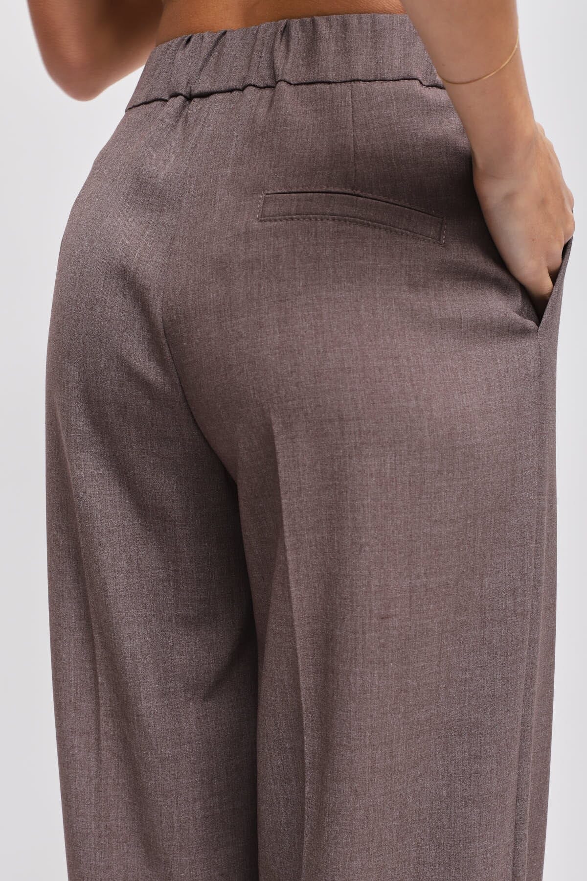 Pantaloni A Palazzo Con Pinces Maryley