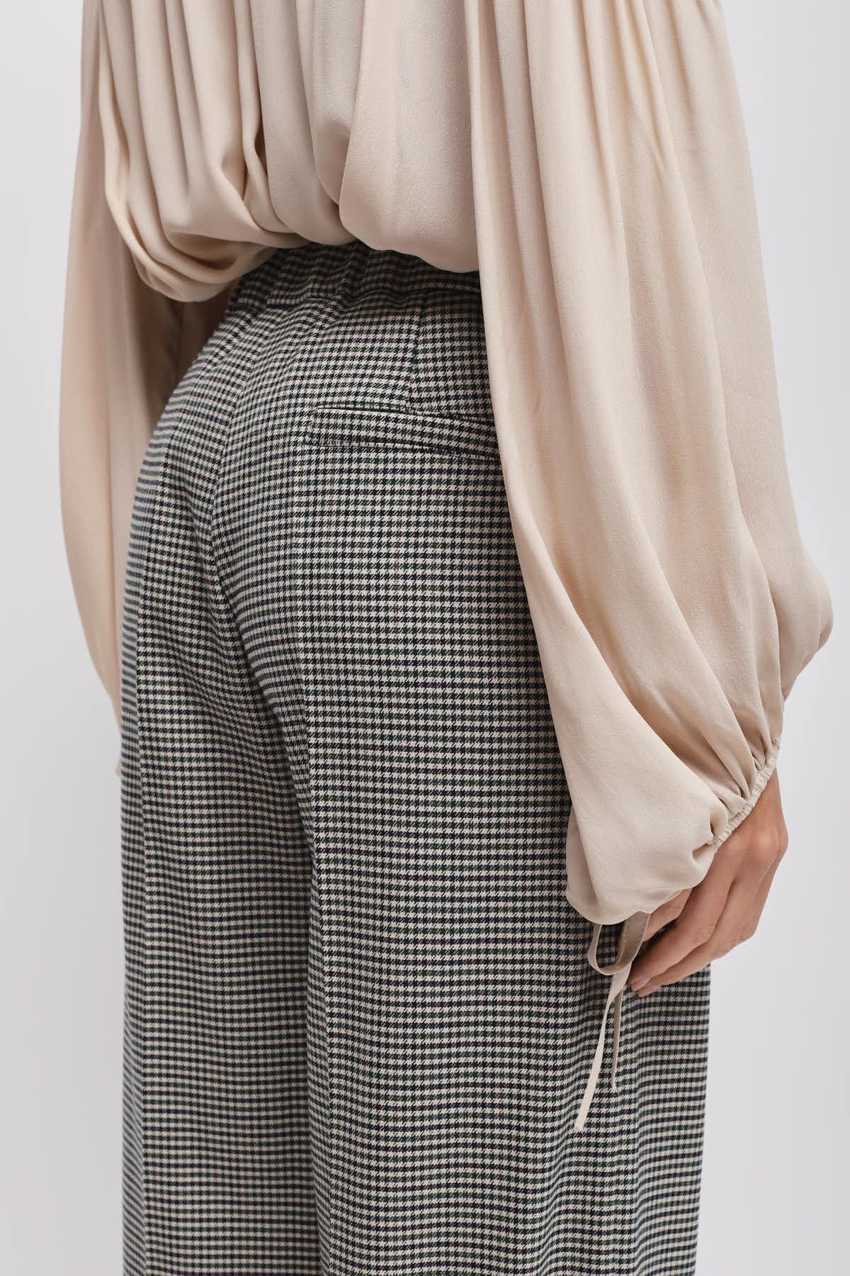 Pantaloni A Palazzo Pied De Poule Maryley