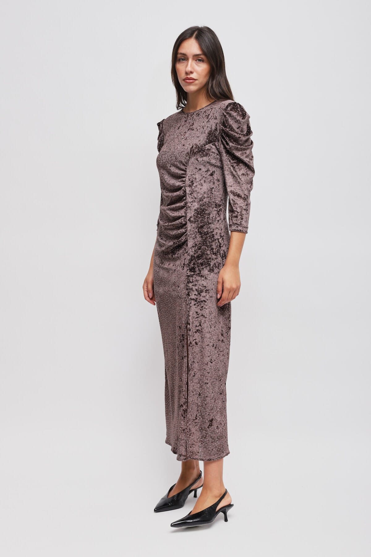 Robe longue avec strass Maryley