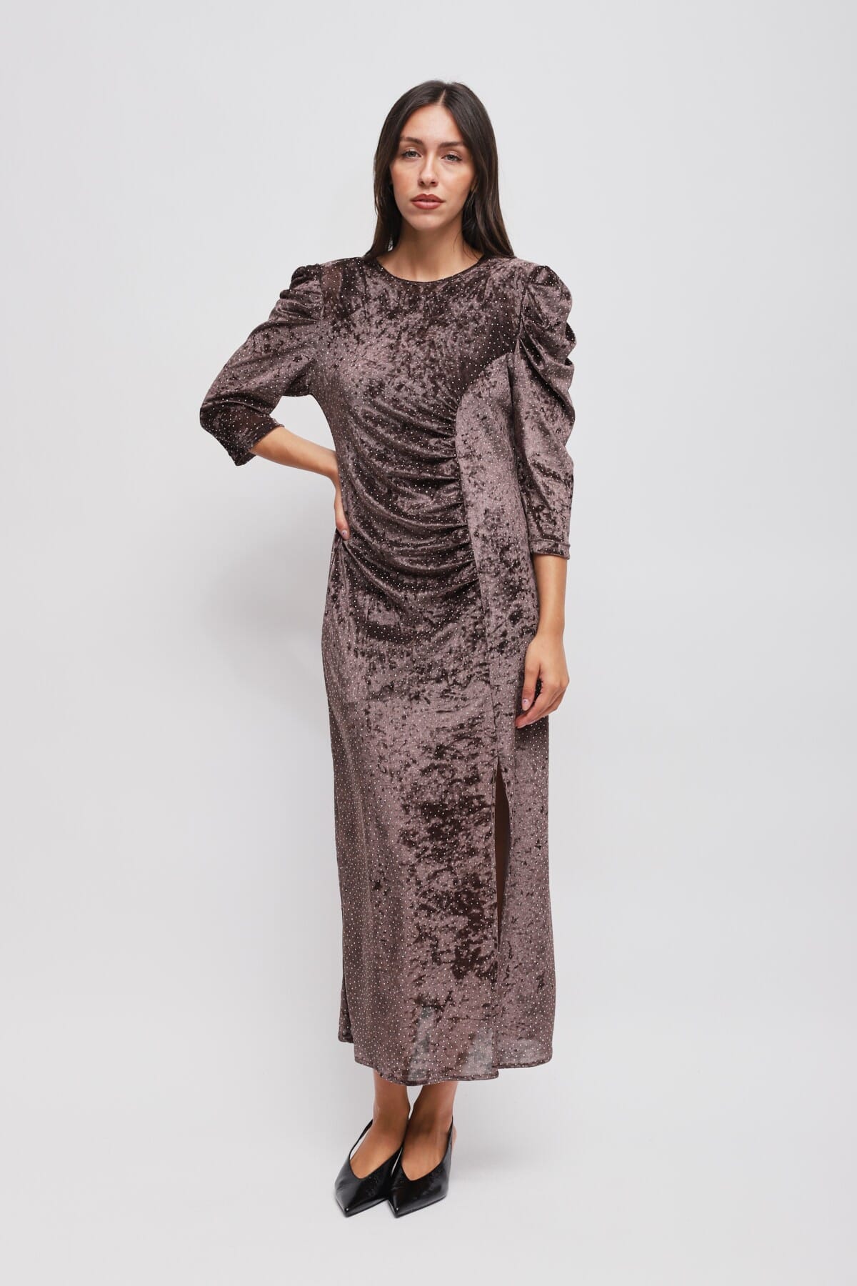 Robe longue avec strass Maryley