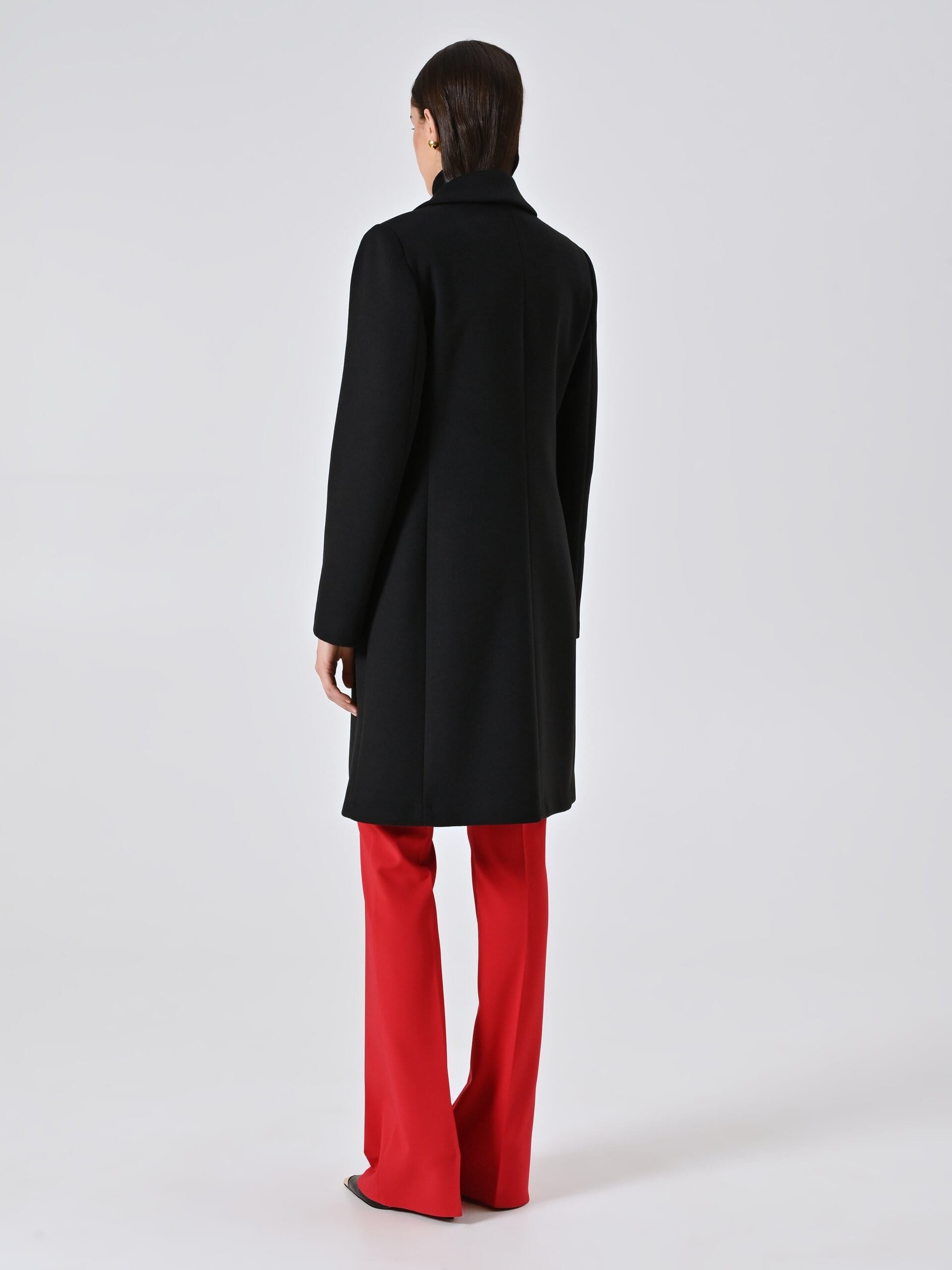 Cappotto Medio Sfiancato In Velour Rinascimento