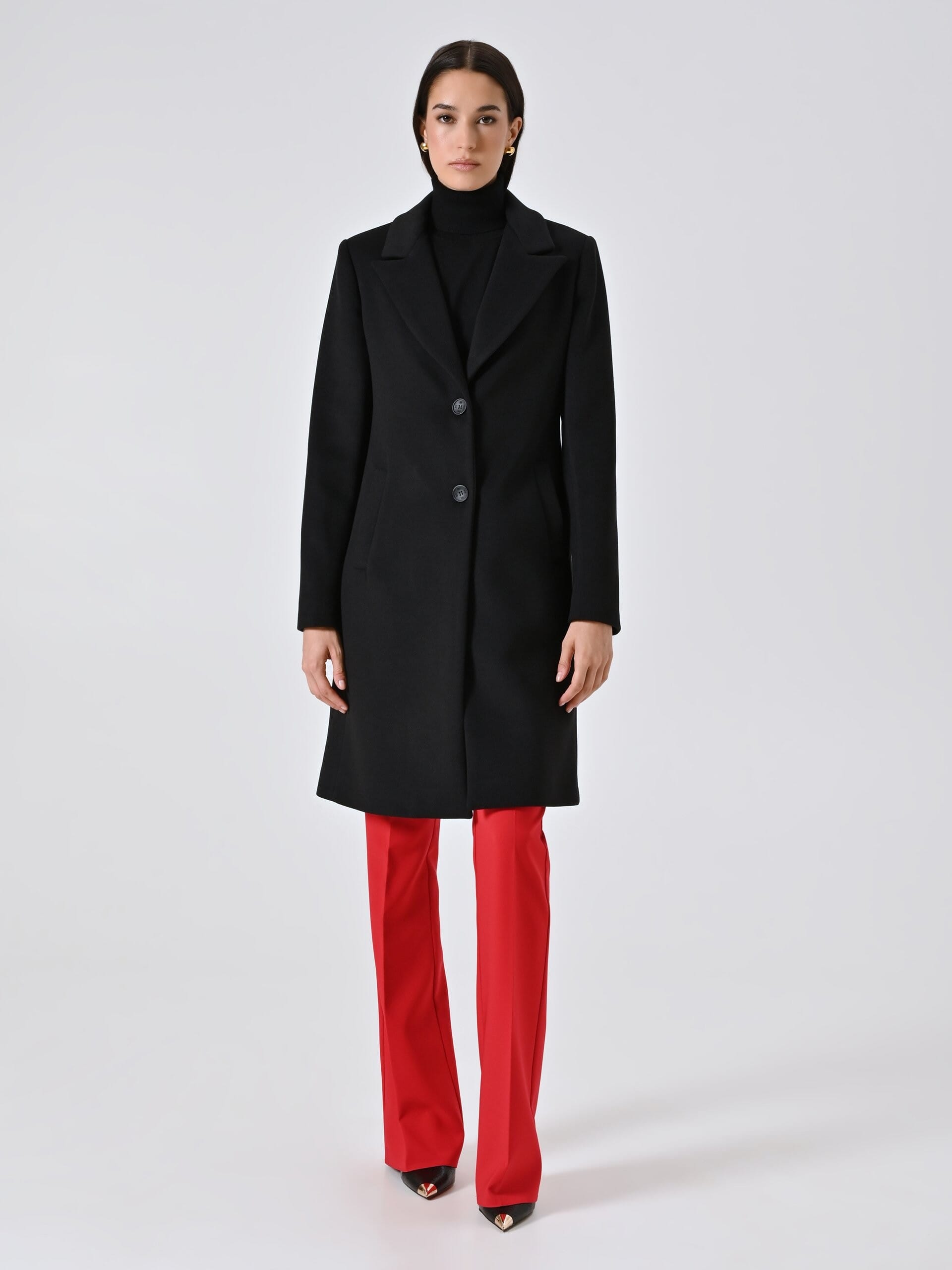 Cappotto Medio Sfiancato In Velour Rinascimento