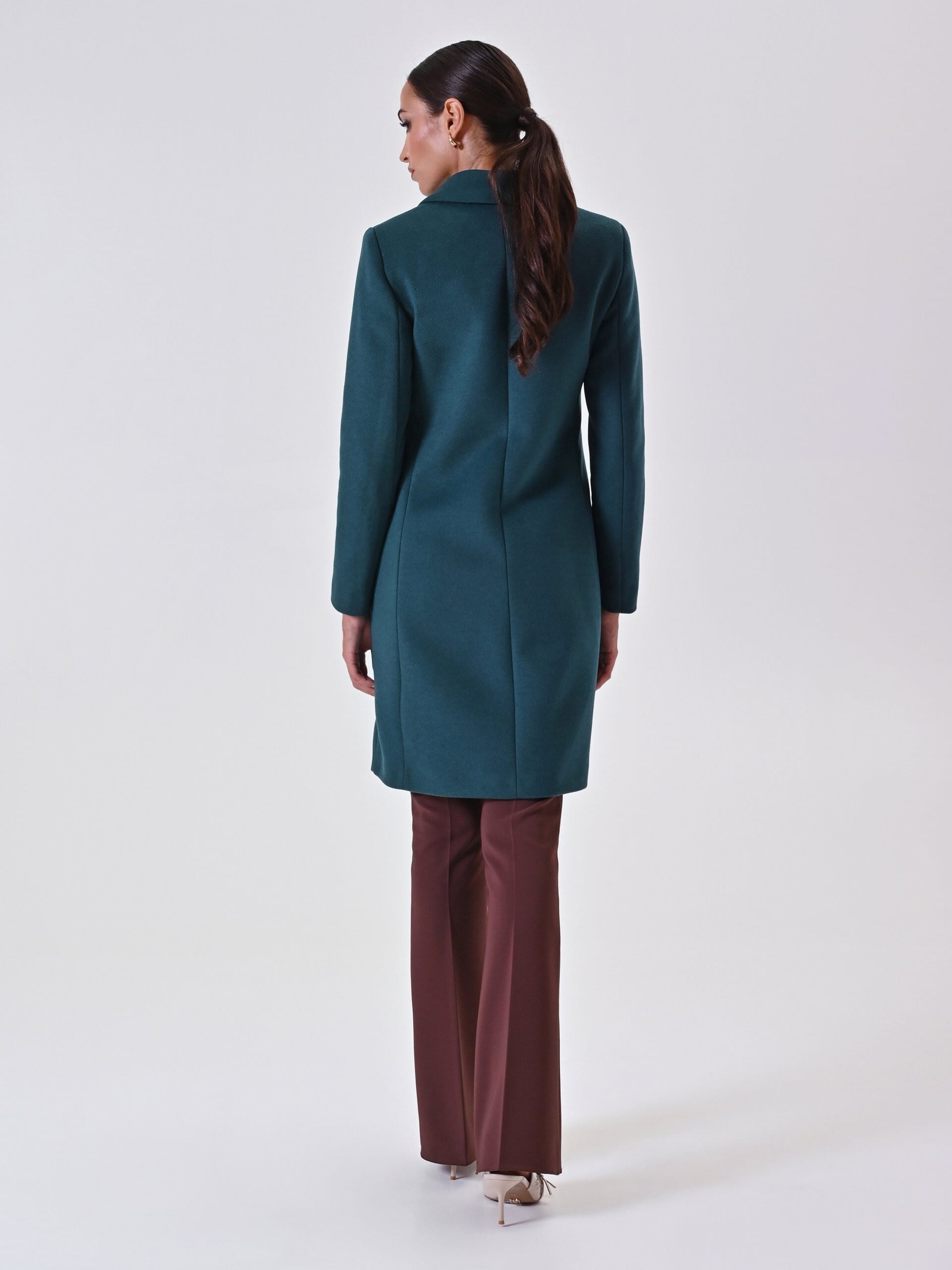 Cappotto Medio Sfiancato In Velour Rinascimento