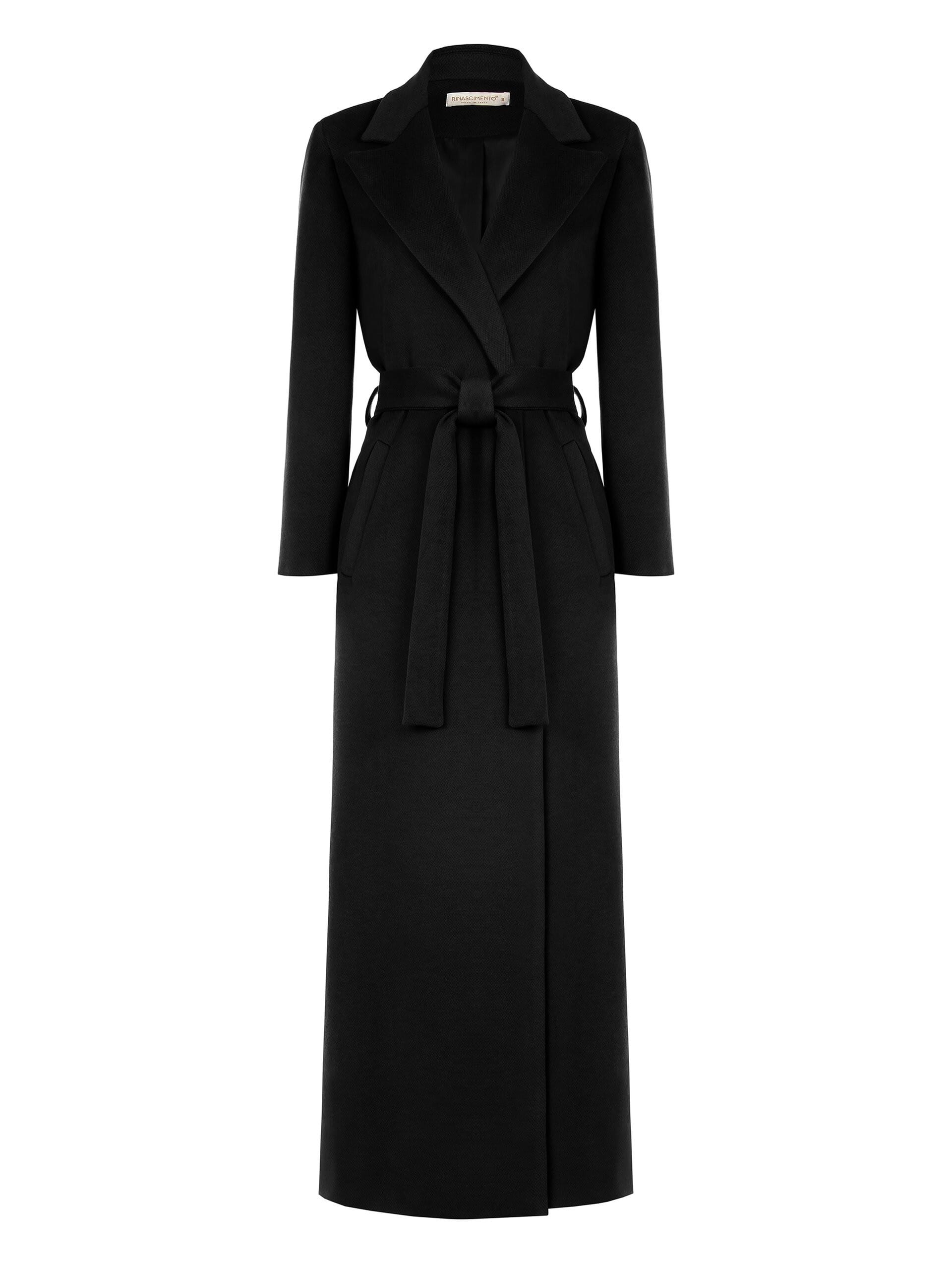 Cappotto Spolverino Extra Lungo In Velour Con Cintura Coordinata Rinascimento