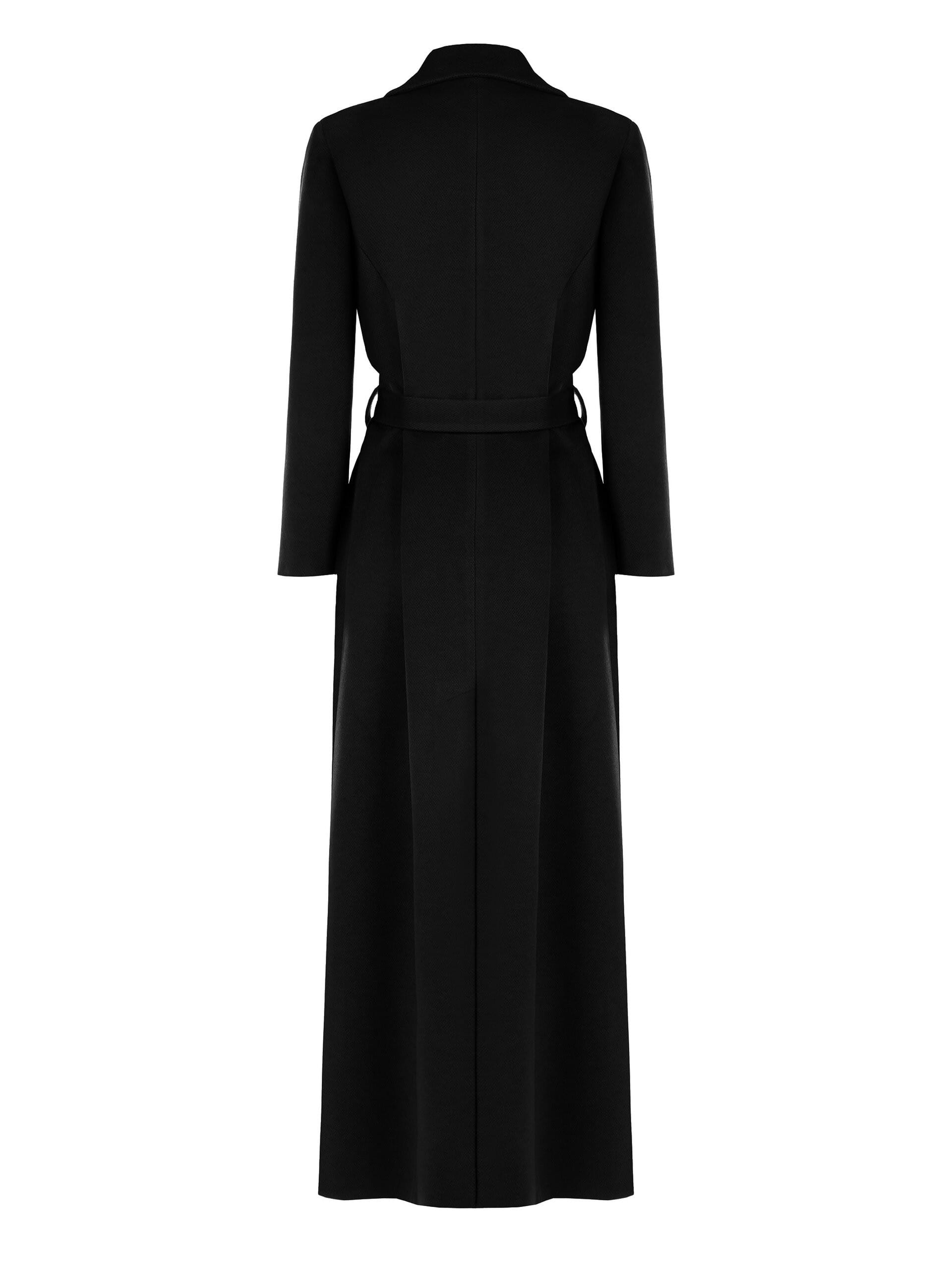 Cappotto Spolverino Extra Lungo In Velour Con Cintura Coordinata Rinascimento