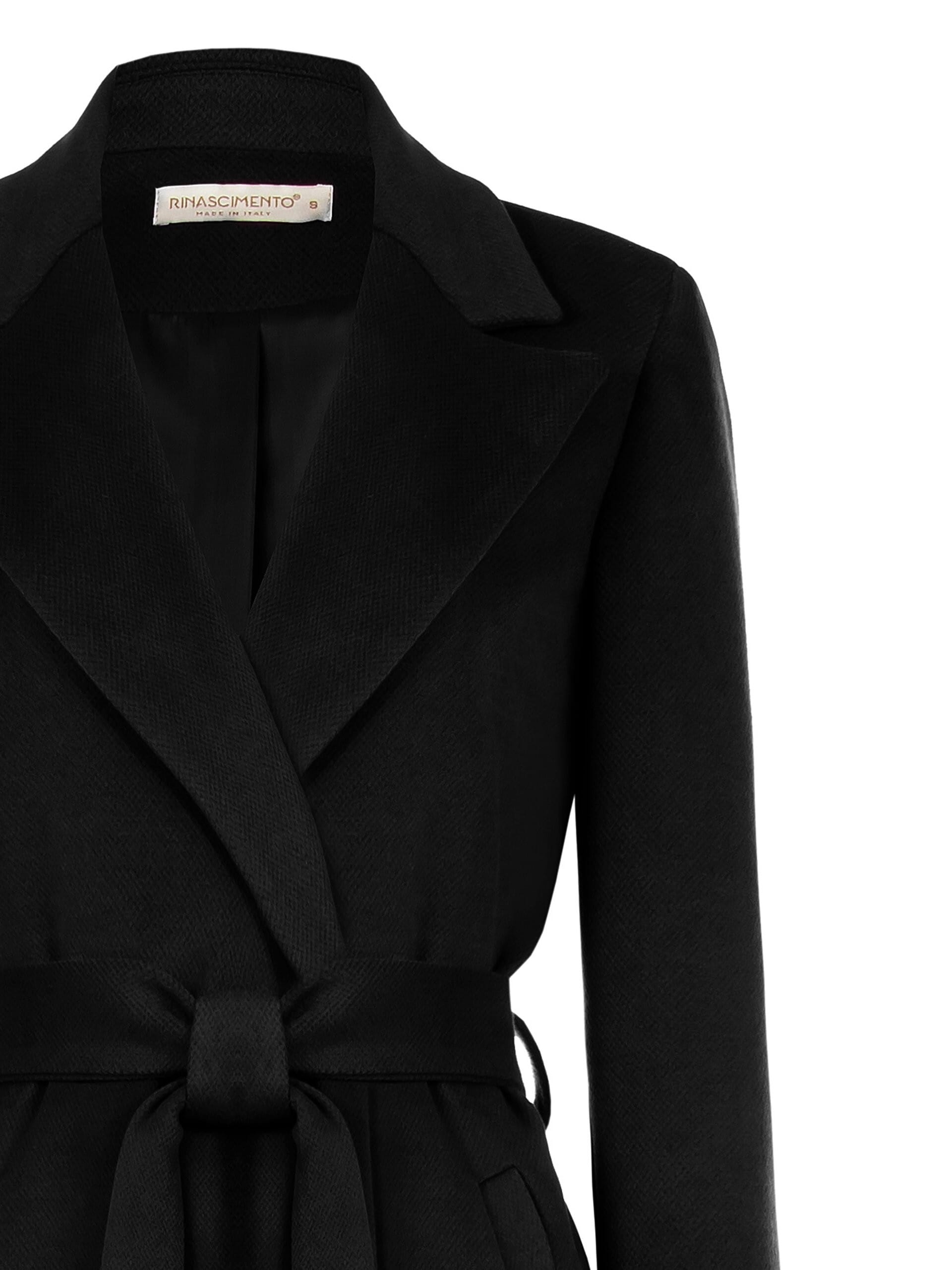 Cappotto Spolverino Extra Lungo In Velour Con Cintura Coordinata Rinascimento