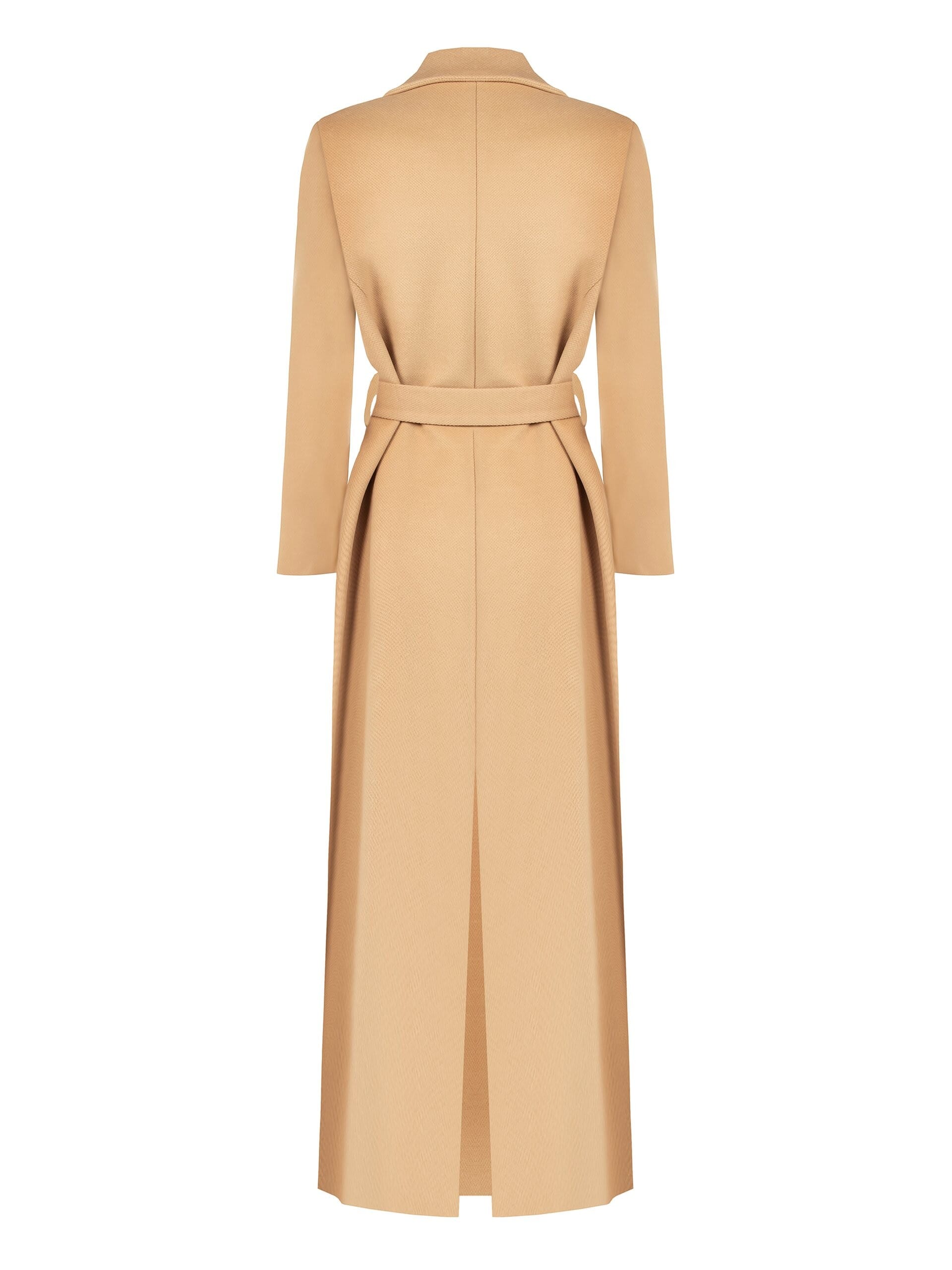 Cappotto Spolverino Extra Lungo In Velour Con Cintura Coordinata Rinascimento