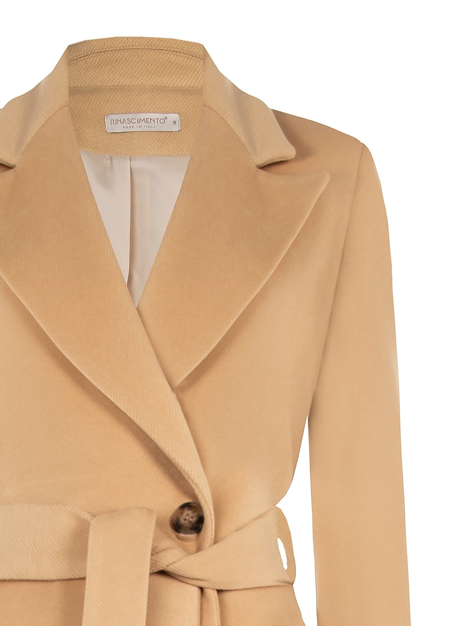 Cappotto Spolverino Extra Lungo In Velour Con Cintura Coordinata Rinascimento