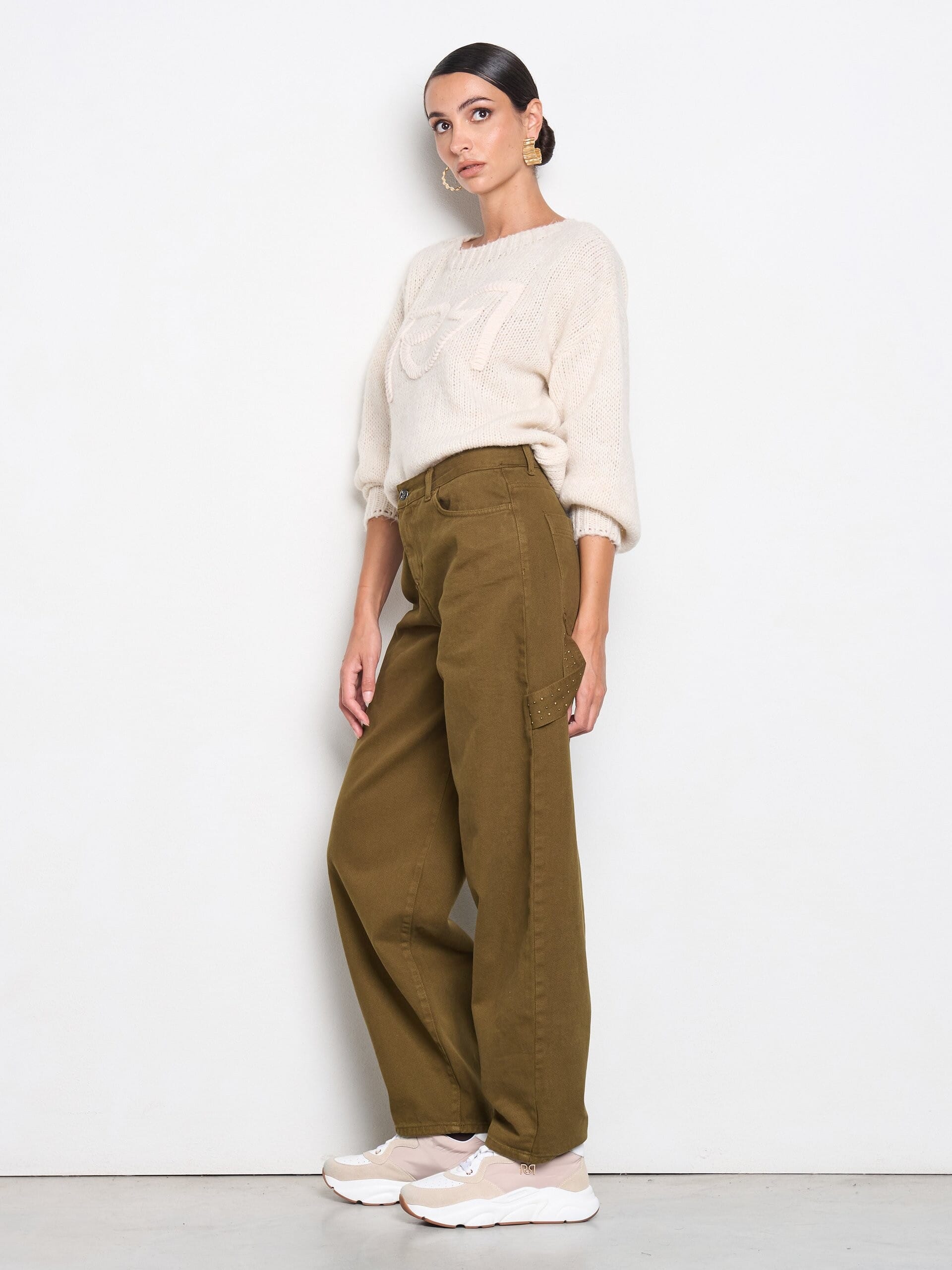 Jeans Bollon Con Dettagli Cargo Rinascimento