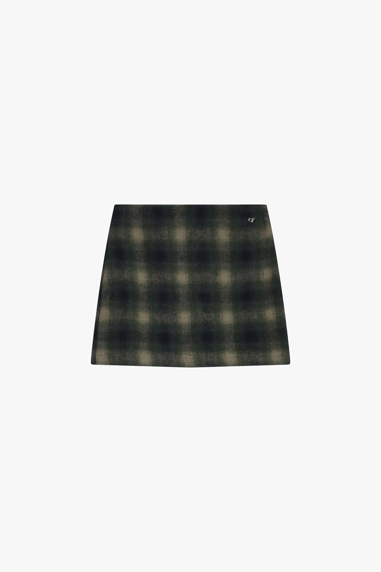 Gonna Corta A Quadri Con Silhouette Dritta Dixie