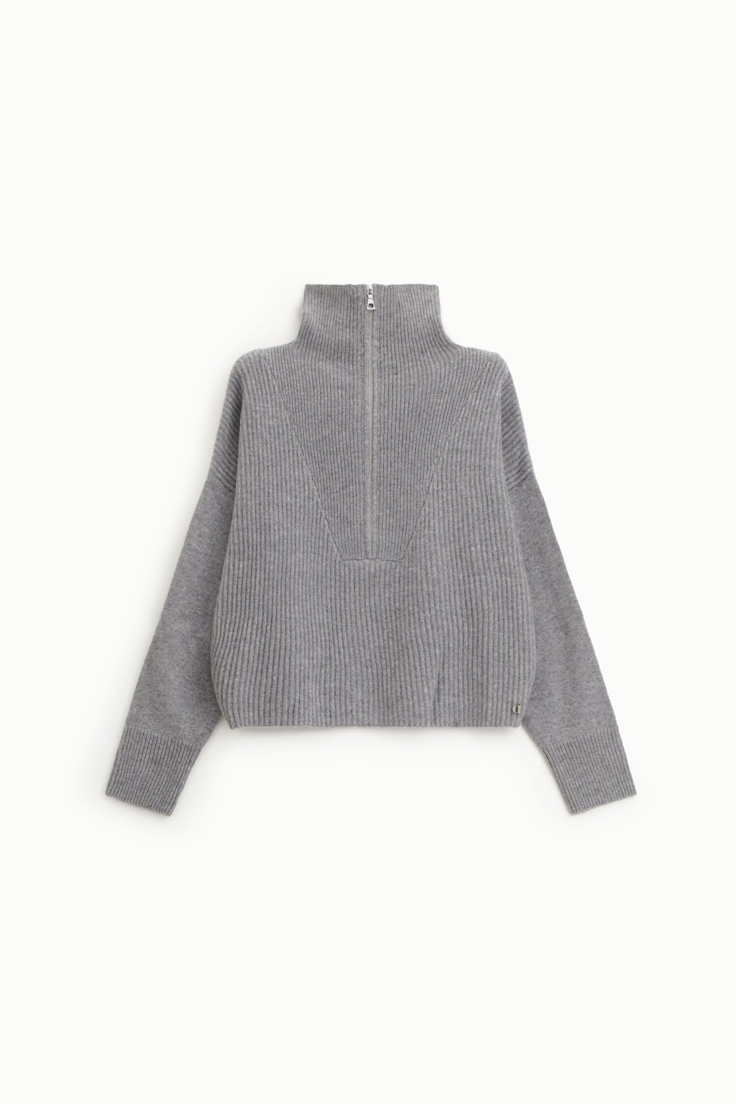 Dixie High Neck Sweater with Zip