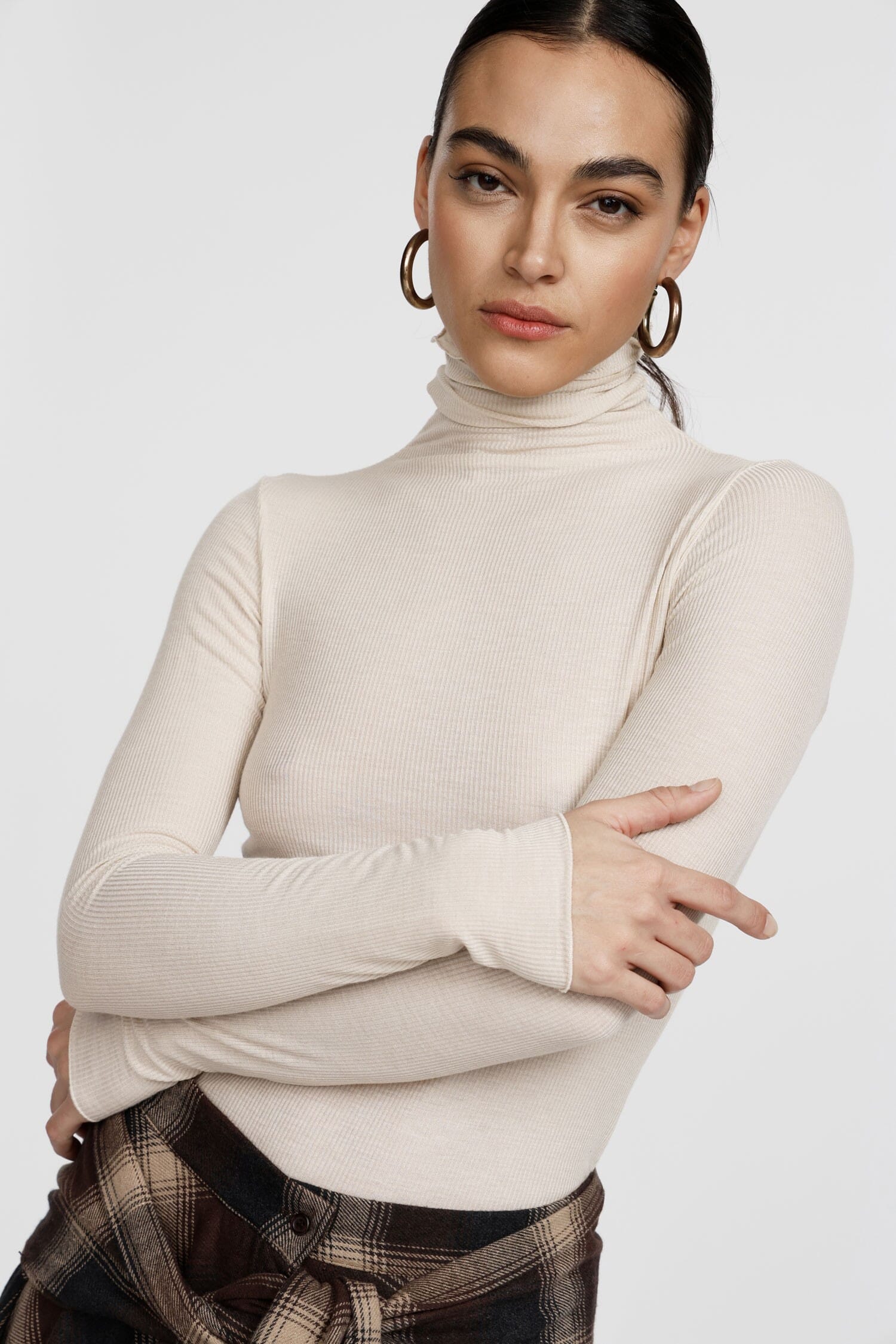 T-Shirt A Maniche Lunghe Con Collo Alto Regular-Fit Dixie