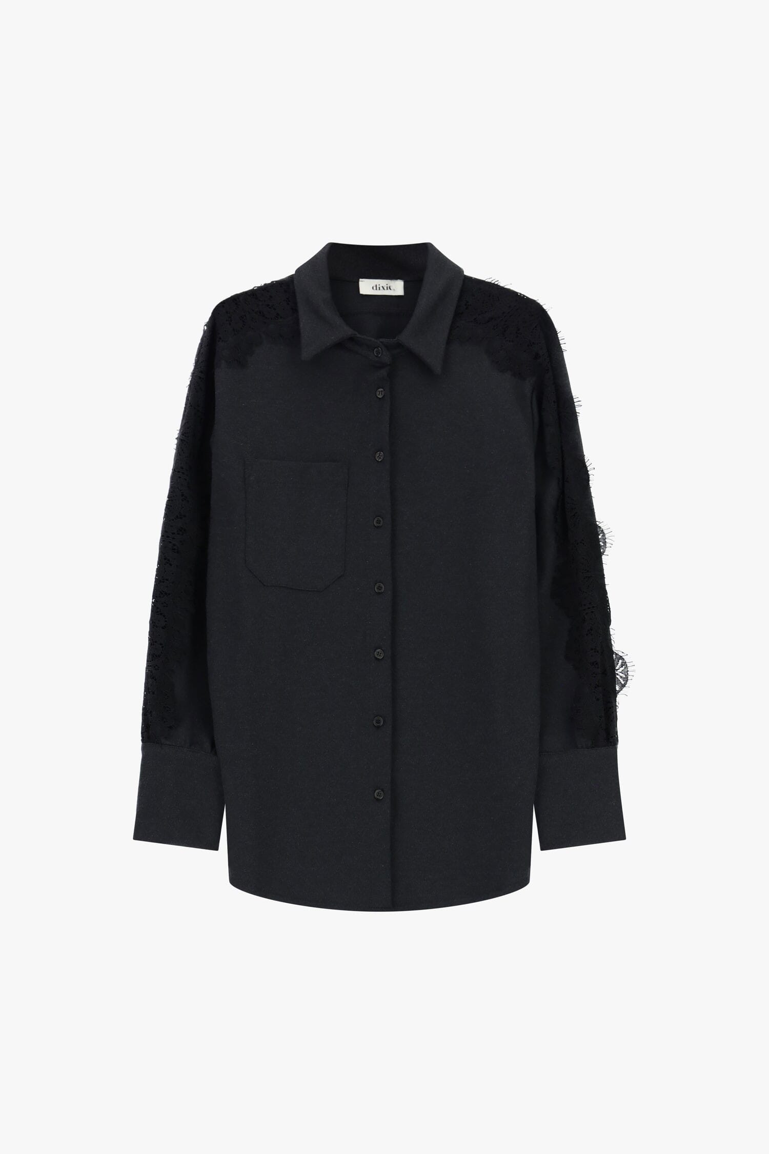 Camicia Con Dettagli In Pizzo E Taschino Frontale Dixie