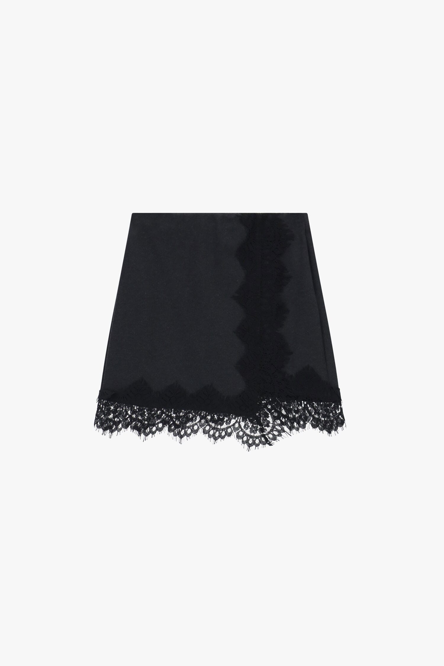 Gonna Corta Con Bordo In Pizzo Traforato Dixie