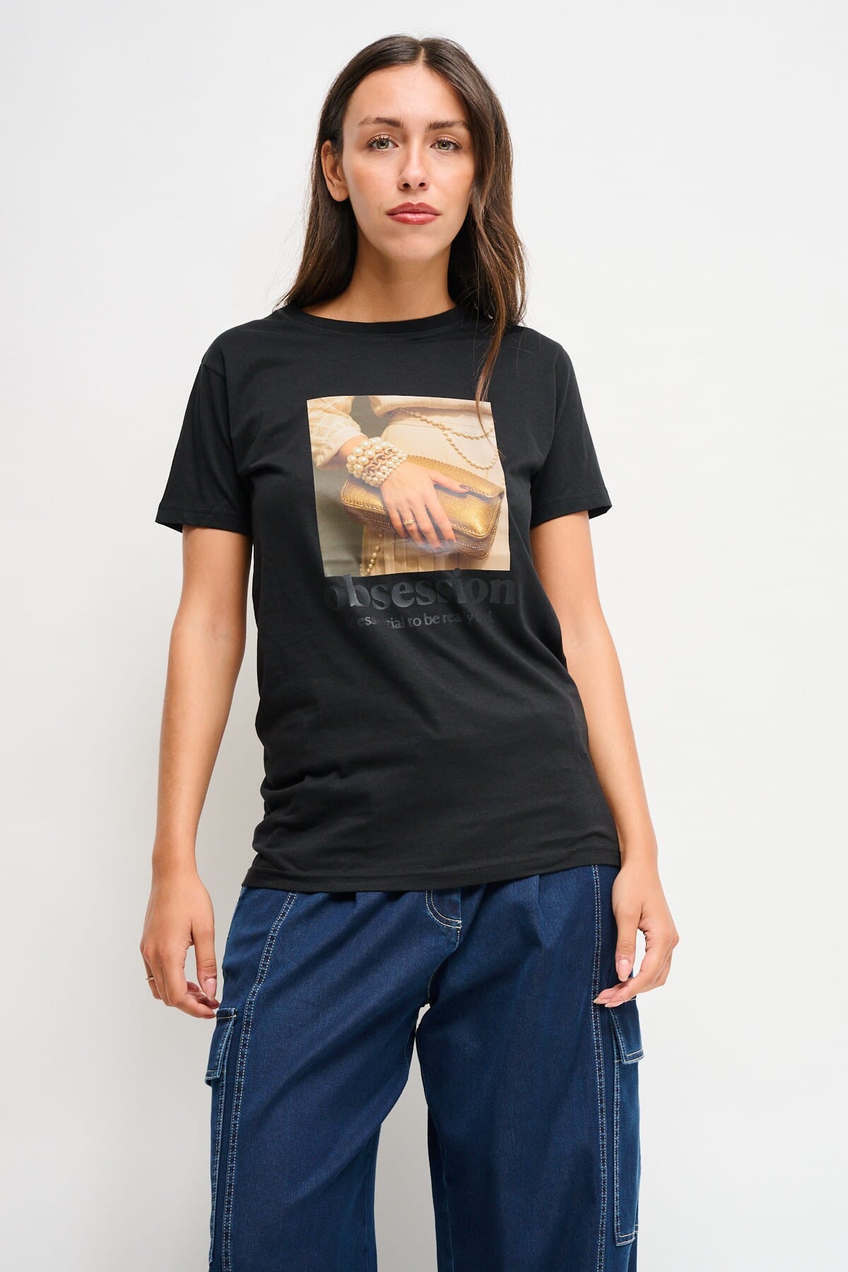 T-Shirt décontracté avec imprimé Maryley