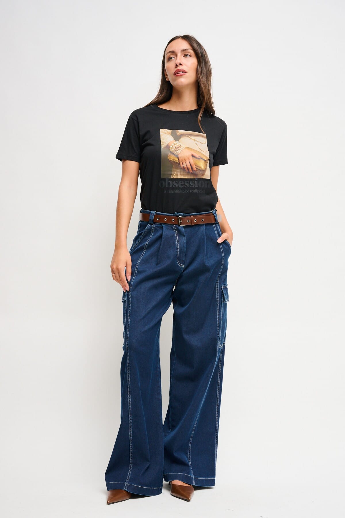 T-Shirt décontracté avec imprimé Maryley