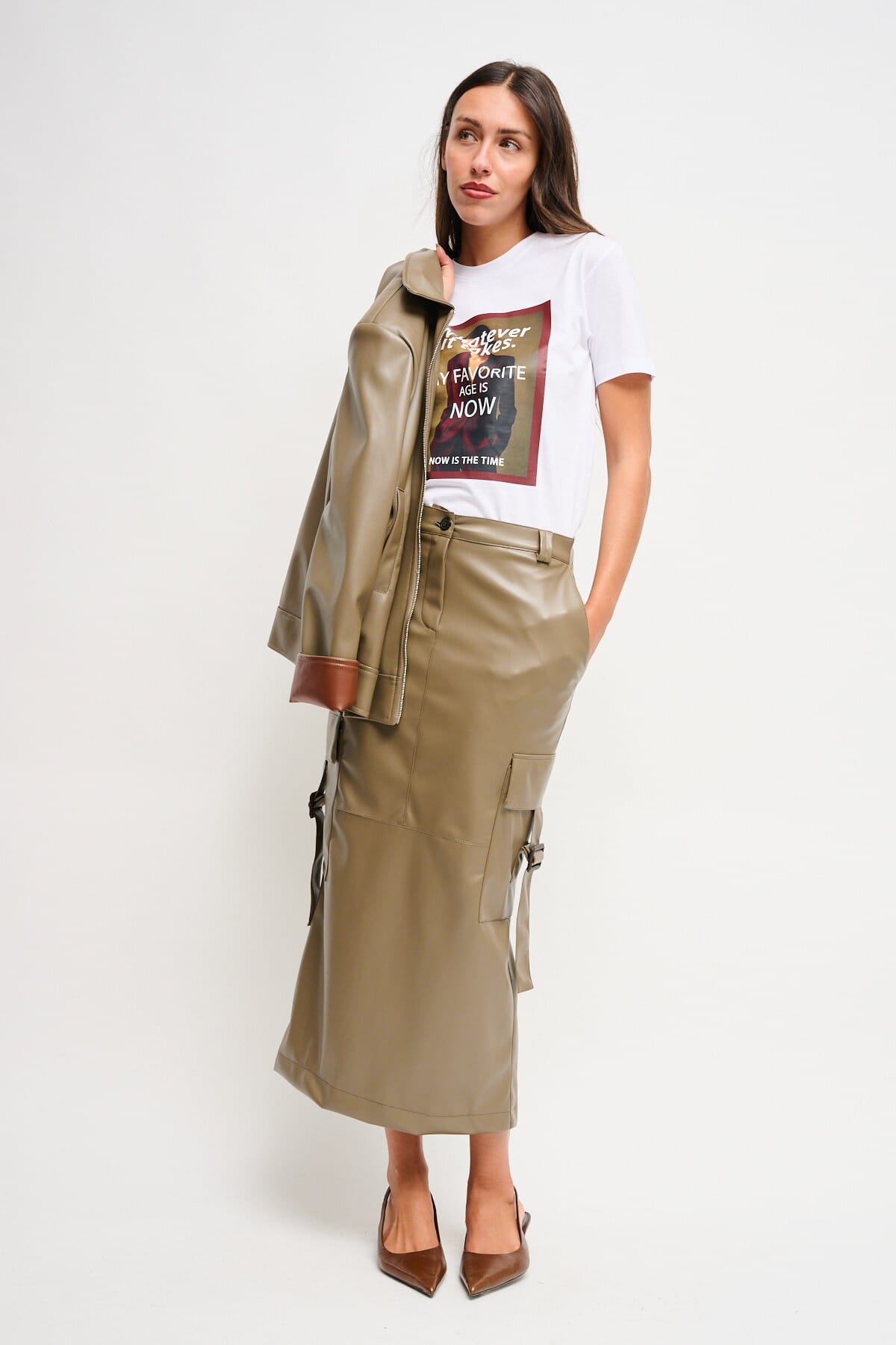 T-Shirt en coton avec imprimé Maryley