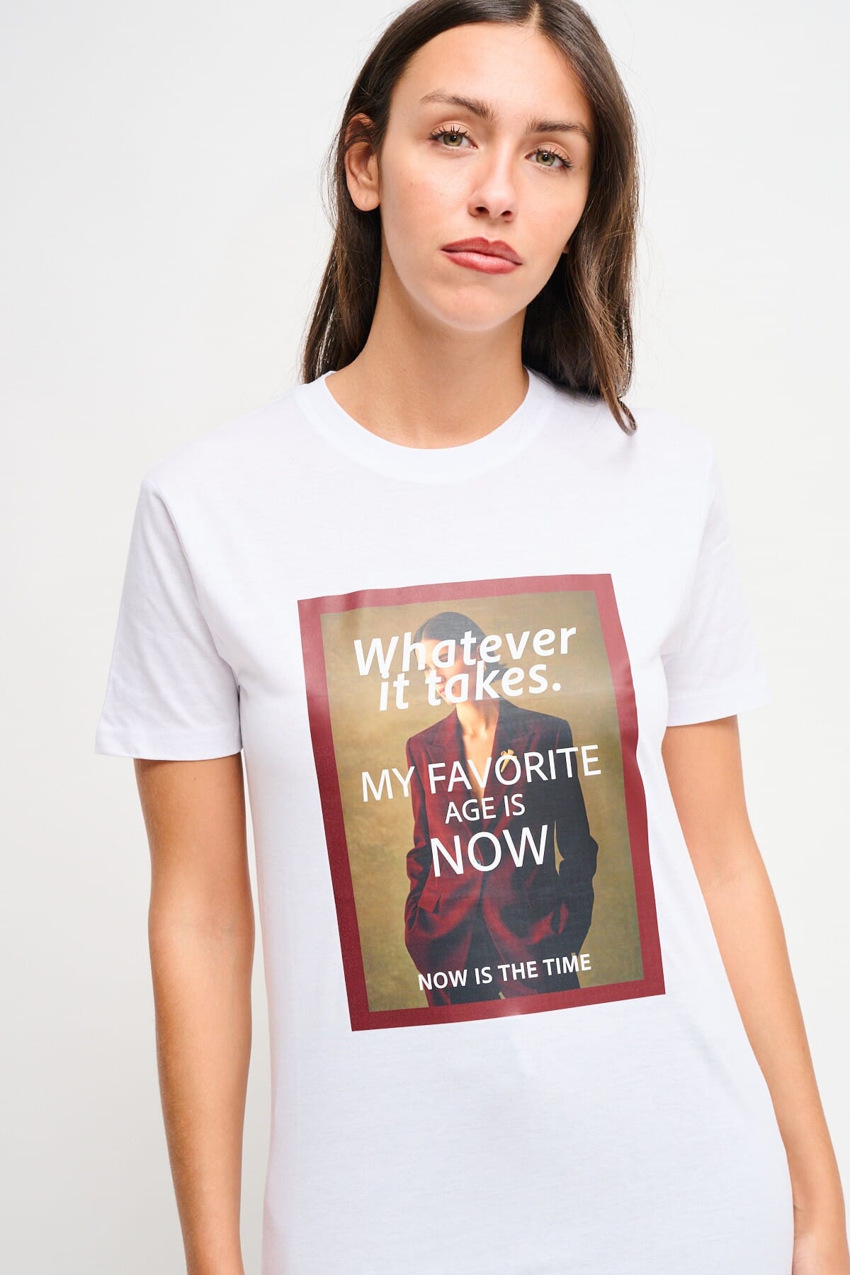 T-Shirt en coton avec imprimé Maryley