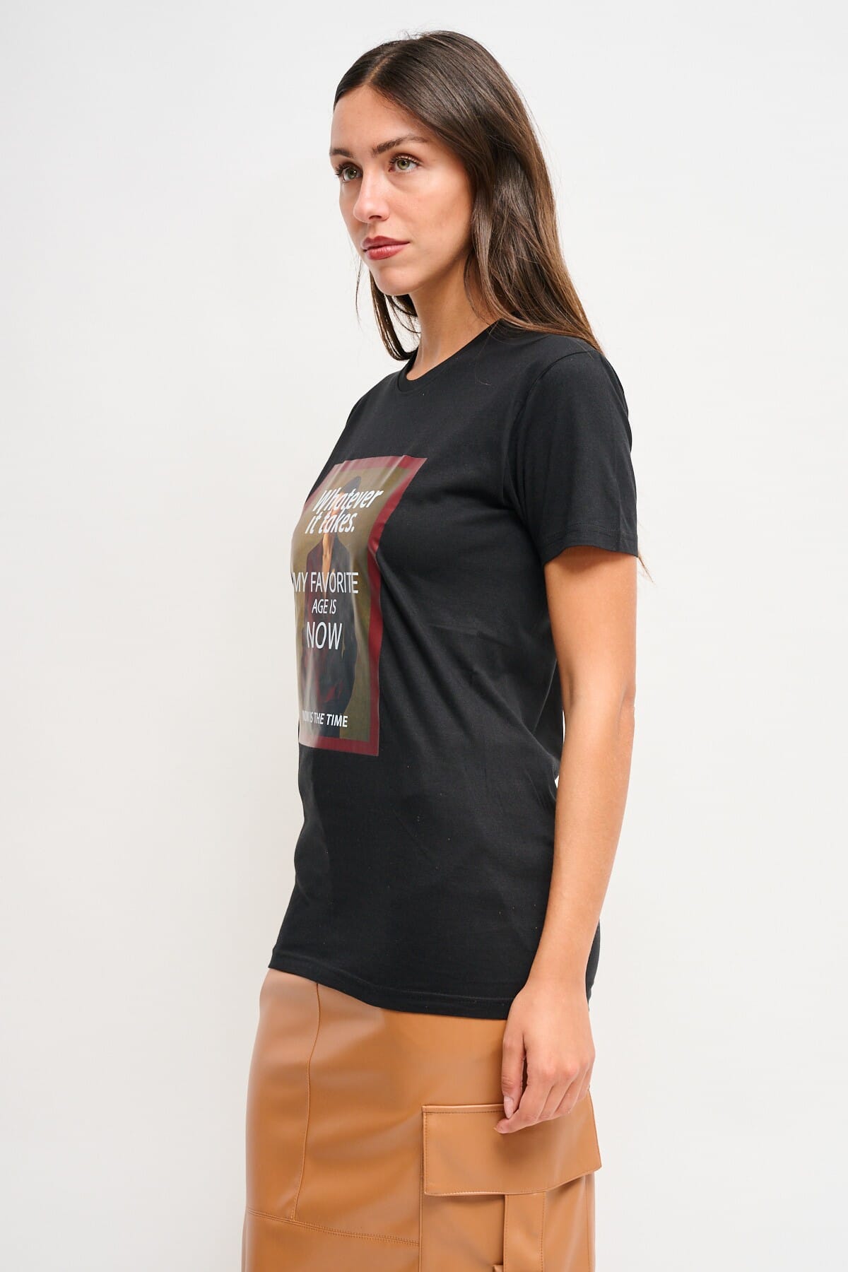 T-Shirt en coton avec imprimé Maryley