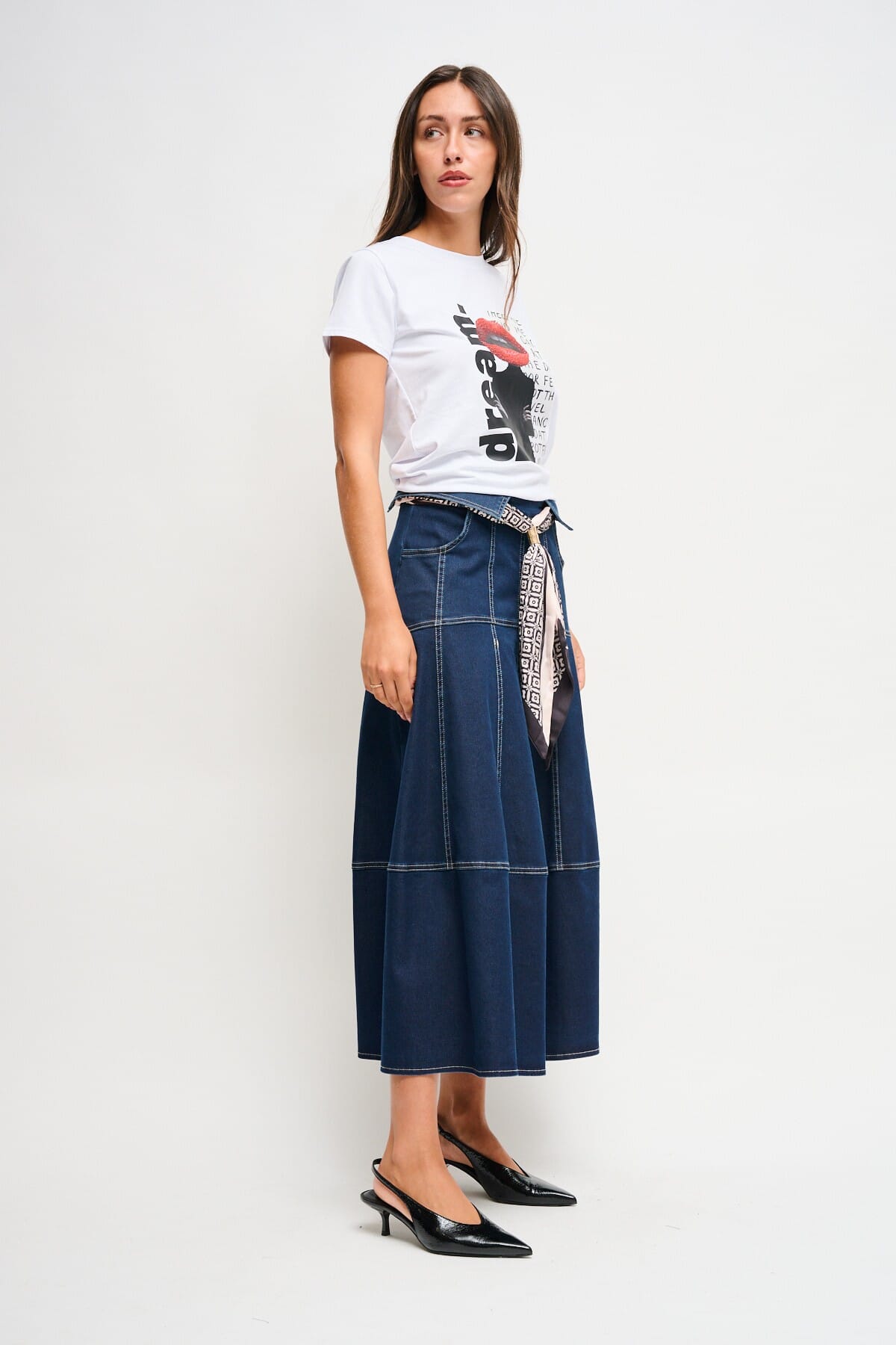 Gonna In Denim Con Fusciacca Maryley