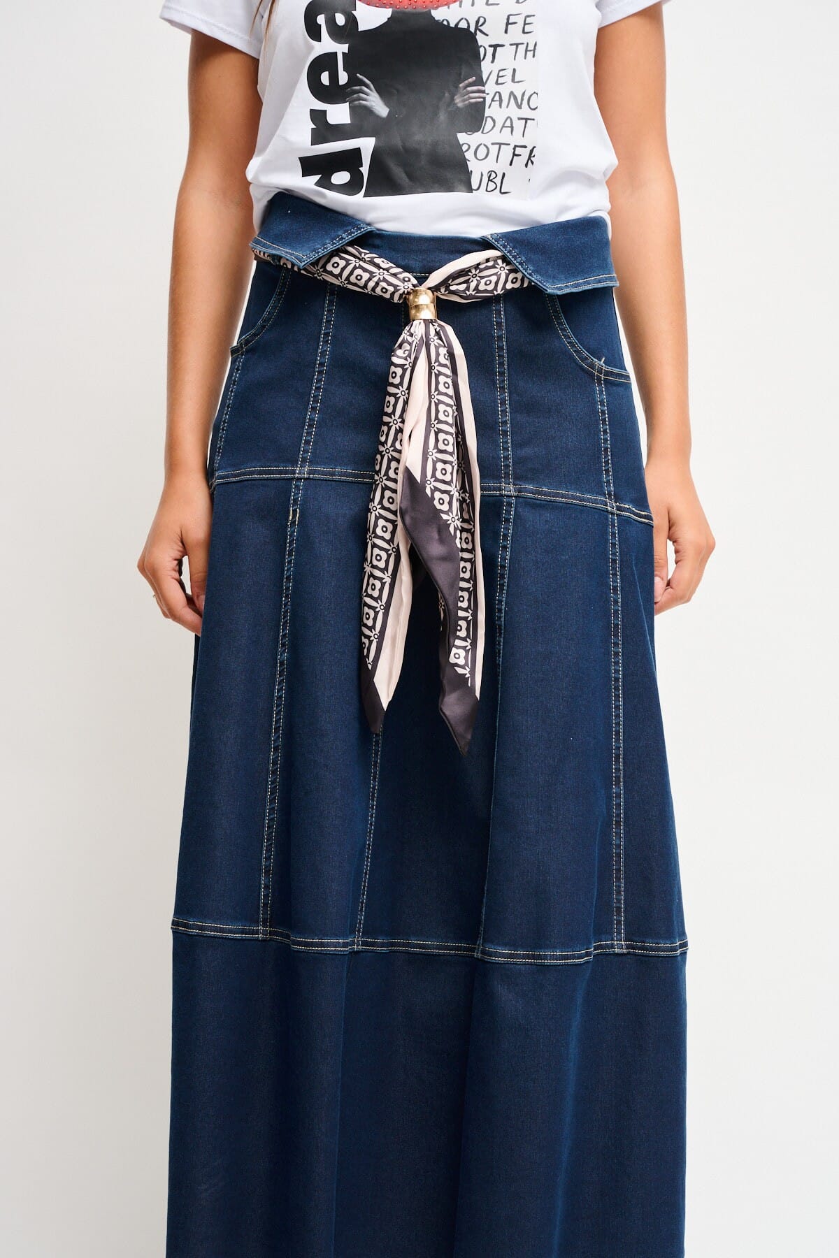 Gonna In Denim Con Fusciacca Maryley