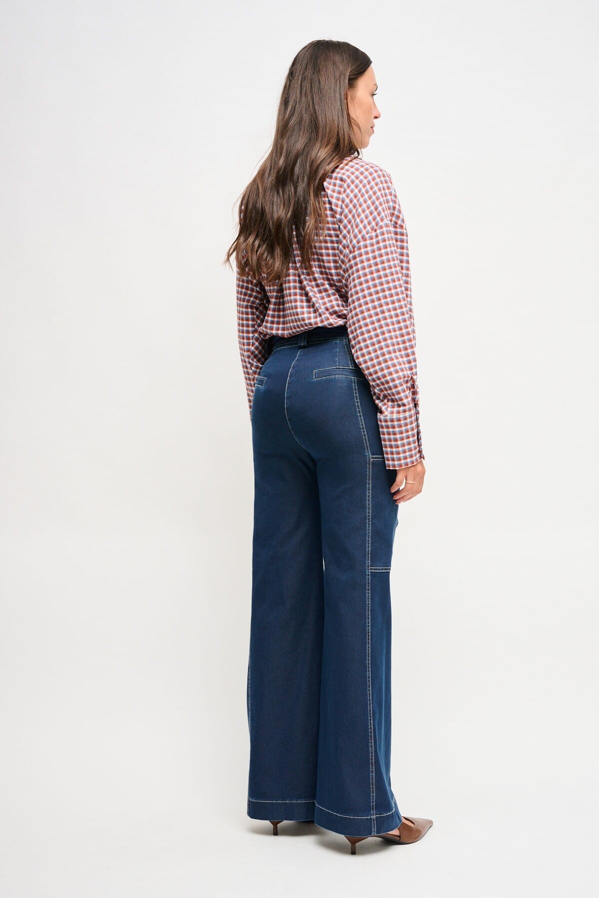 Pantalon Denim Palace avec ceinture Maryley